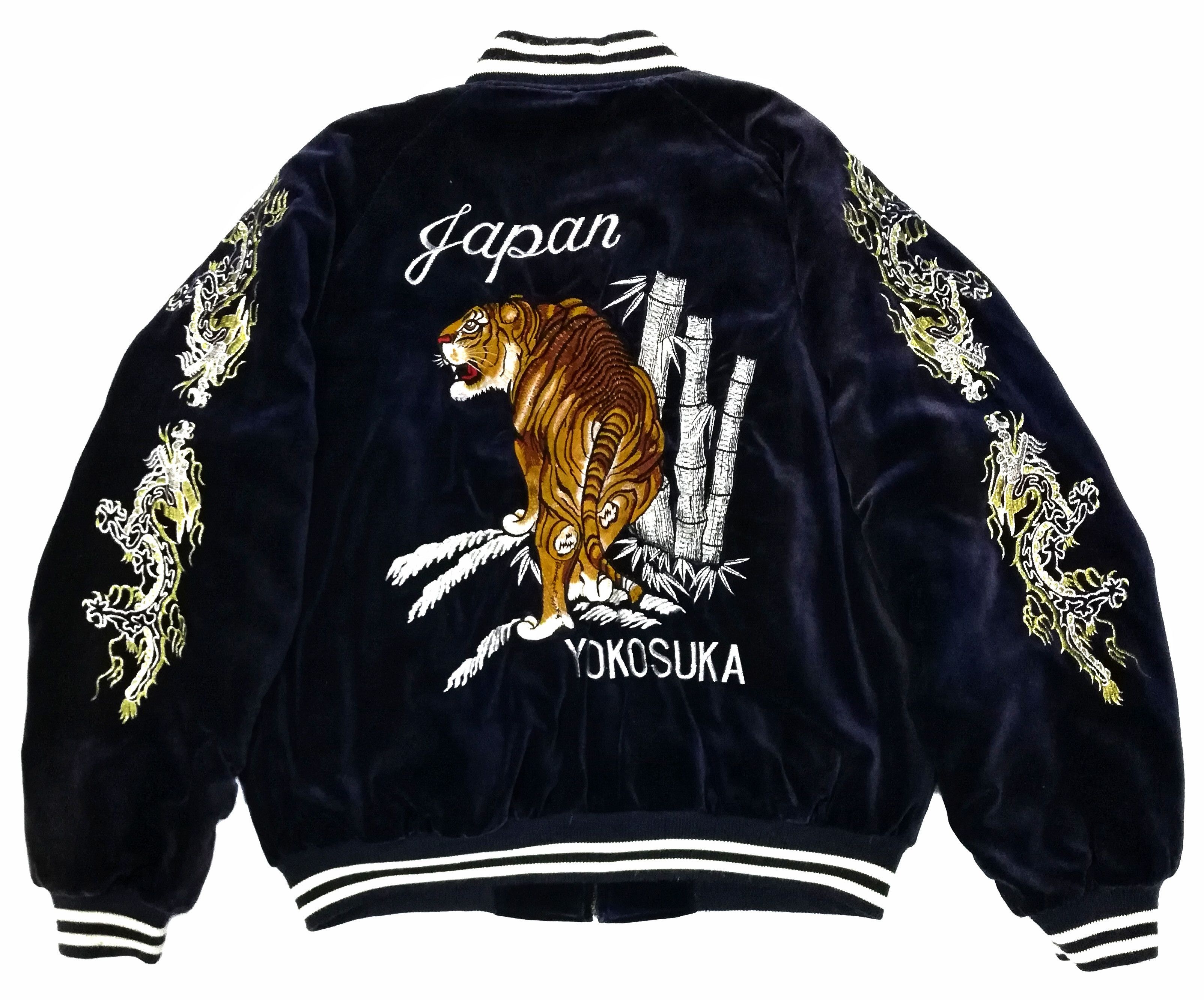 image of Art Comes First x Sukajan Souvenir Jacket Sukajan Souvenirs Jaike Yokosuka Japan Tiger Embroidered 