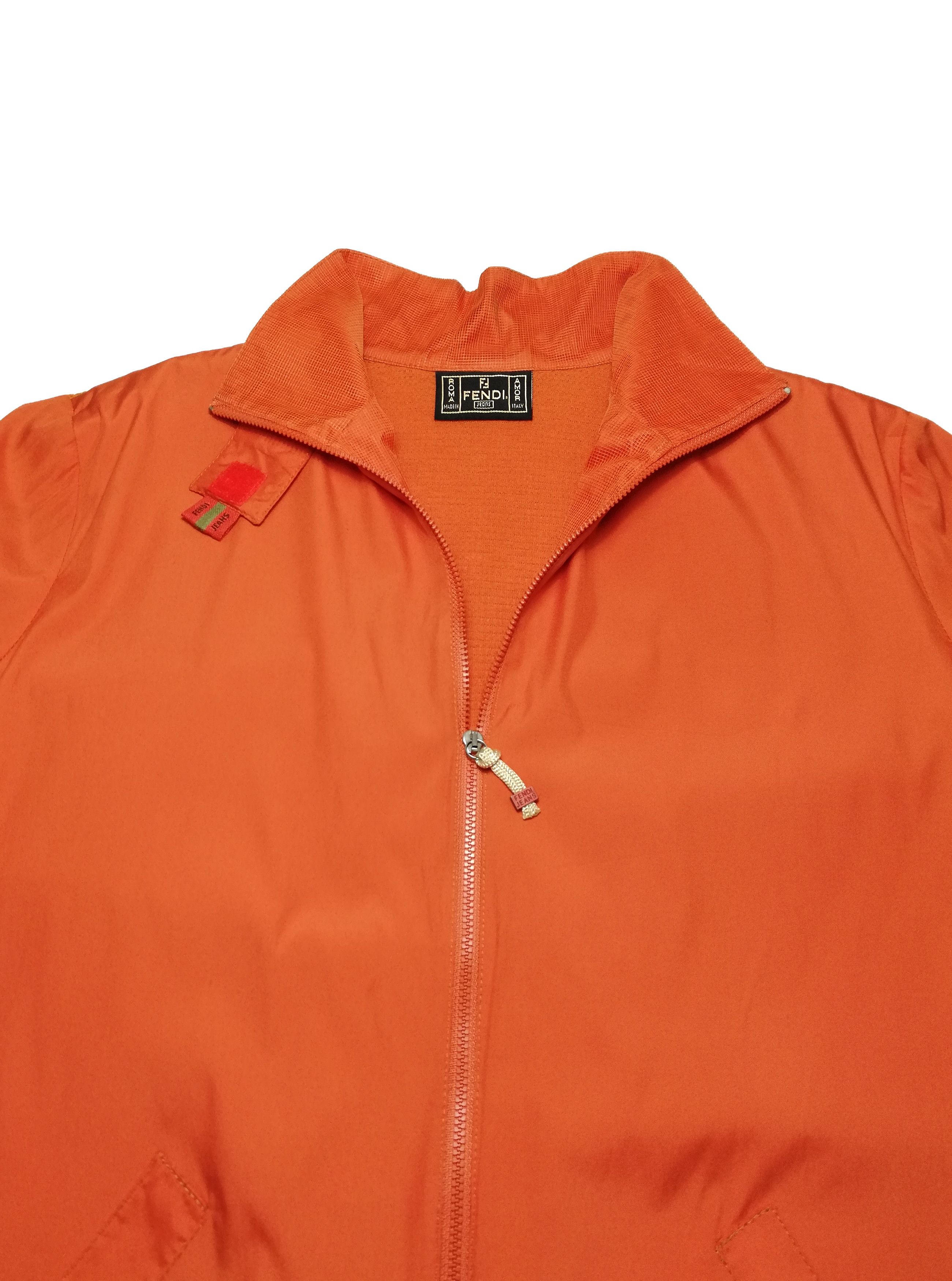 Fendi 🔥Fendi Spell Out Windbreaker Zipper Jacket Polyester🔥 Size US S / EU 44-46 / 1 - 4 Thumbnail