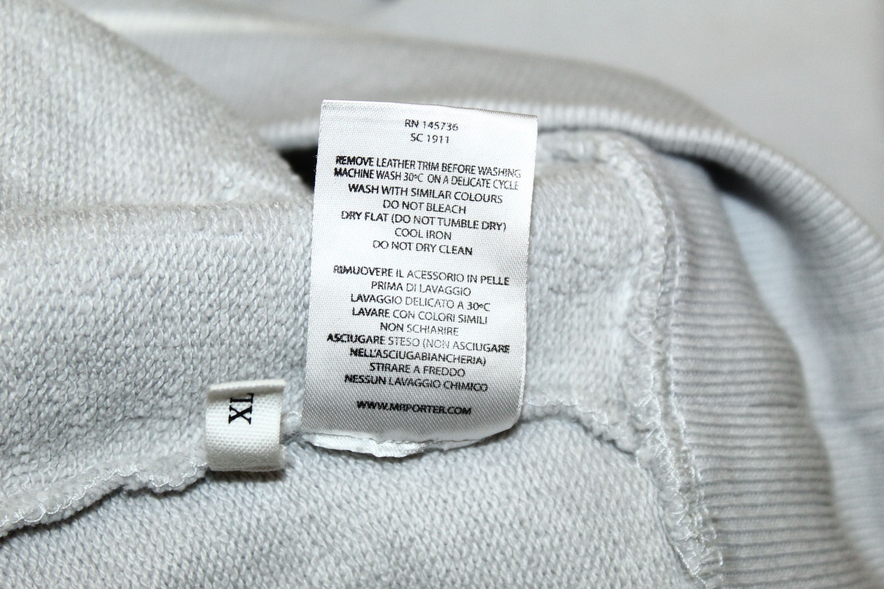 Mr P. Mr P. Loopback Cotton-Jersey Half-Zip Sweats Leather Trim Size US XL / EU 56 / 4 - 8 Thumbnail