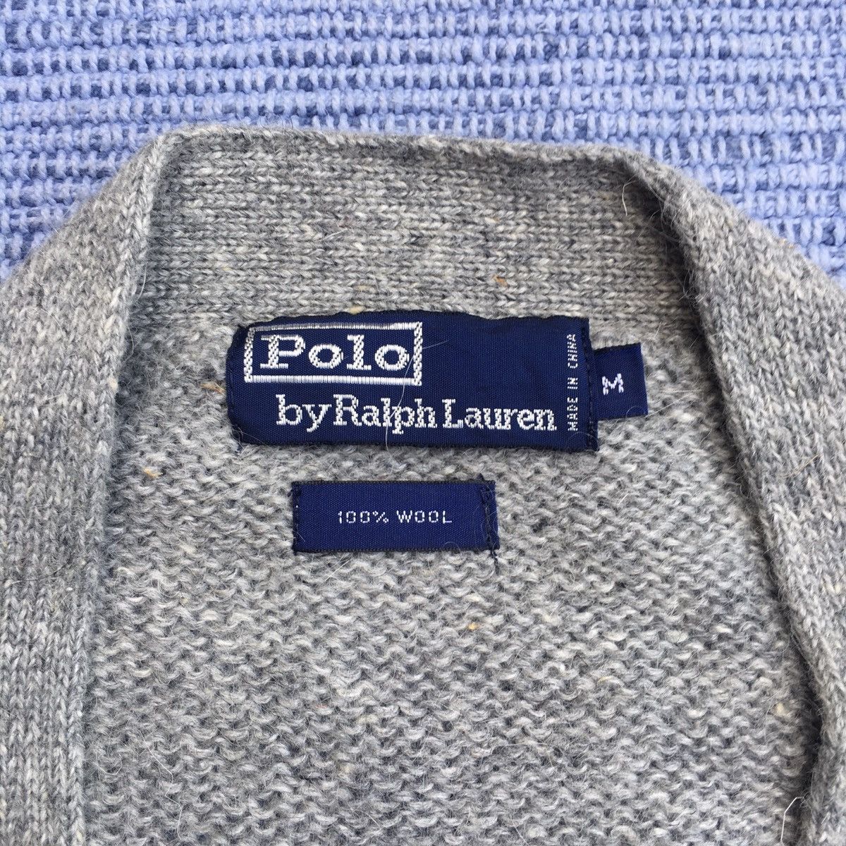 Polo Ralph Lauren grey knit cardigan Size US L / EU 52-54 / 3 - 4 Thumbnail