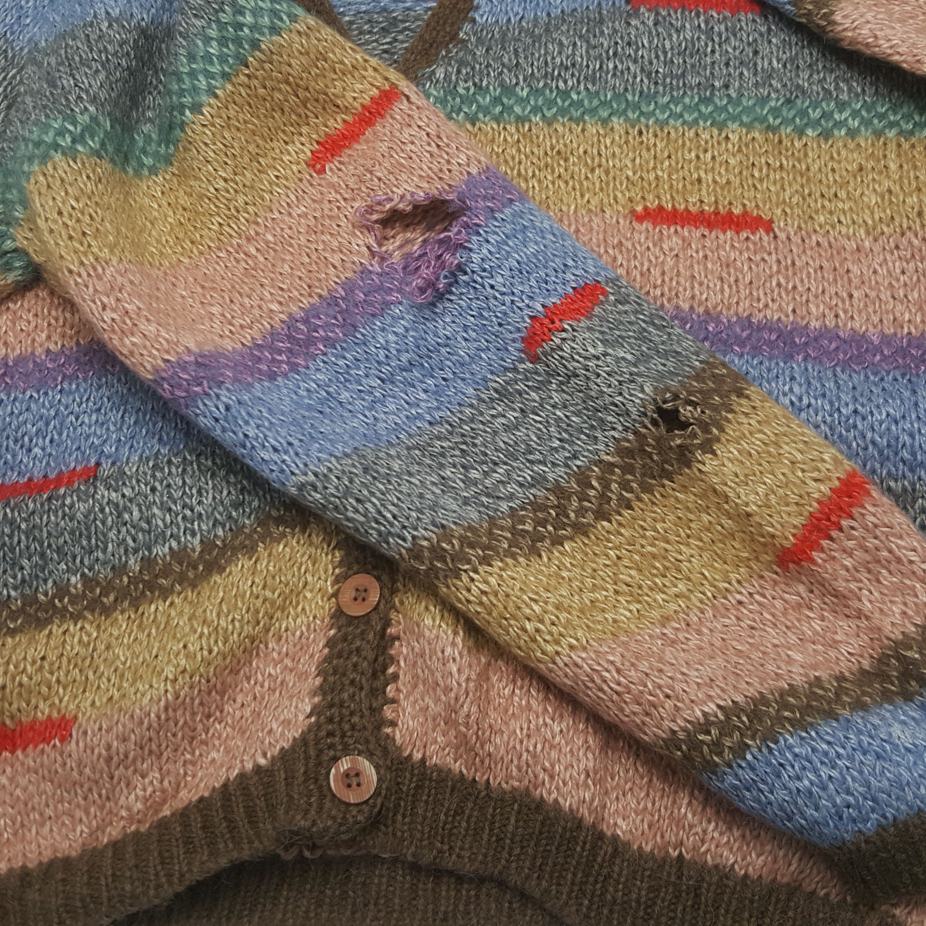 Japanese Brand × Vintage Vintage Cardigan Japanese Style Knitwear Sweater Size S / US 4 / IT 40 - 7 Thumbnail