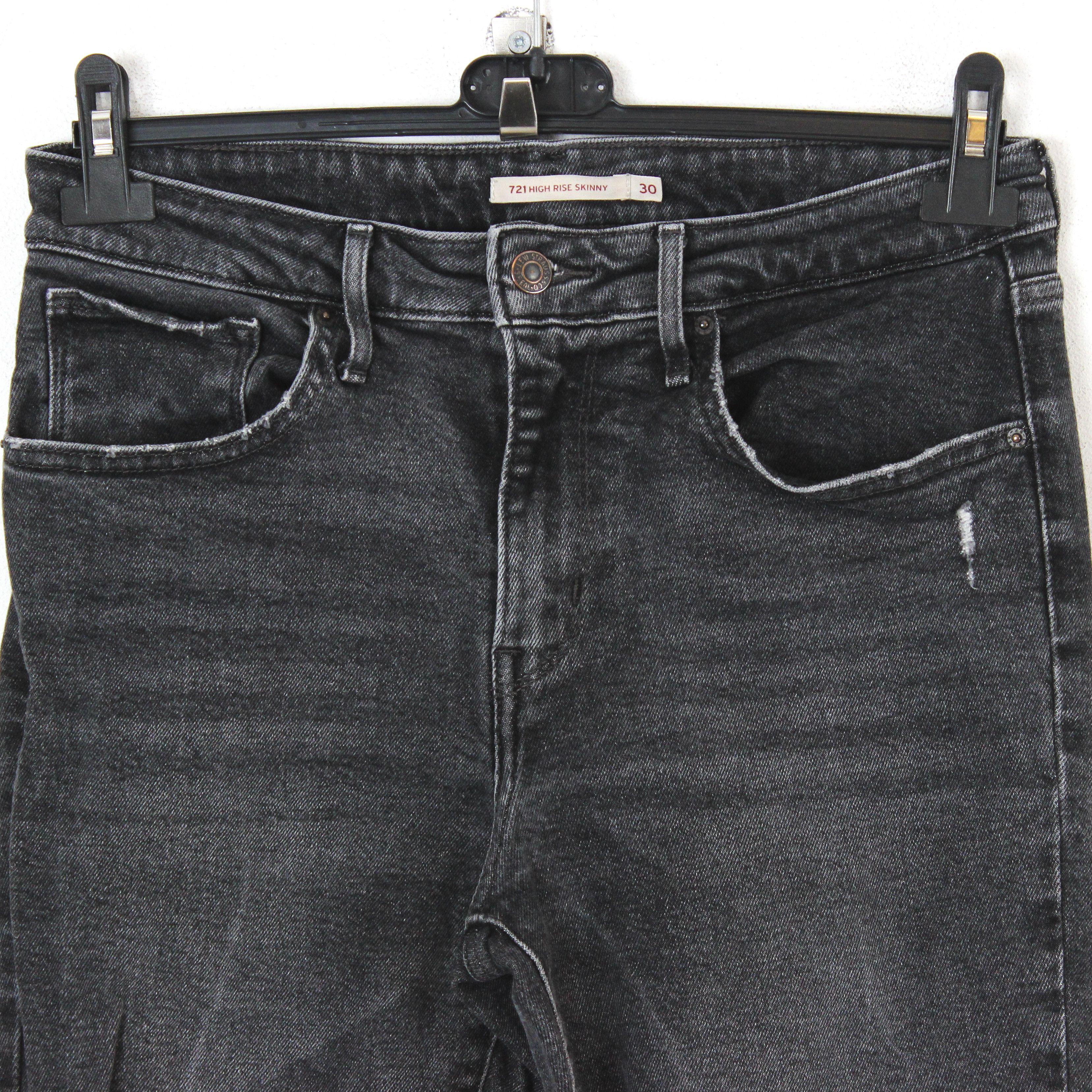 Levi's 721 High Rise Skinny Women W30 L30 Jeans Denim Pants Trouser Size 30" / US 8 / IT 44 - 3 Thumbnail