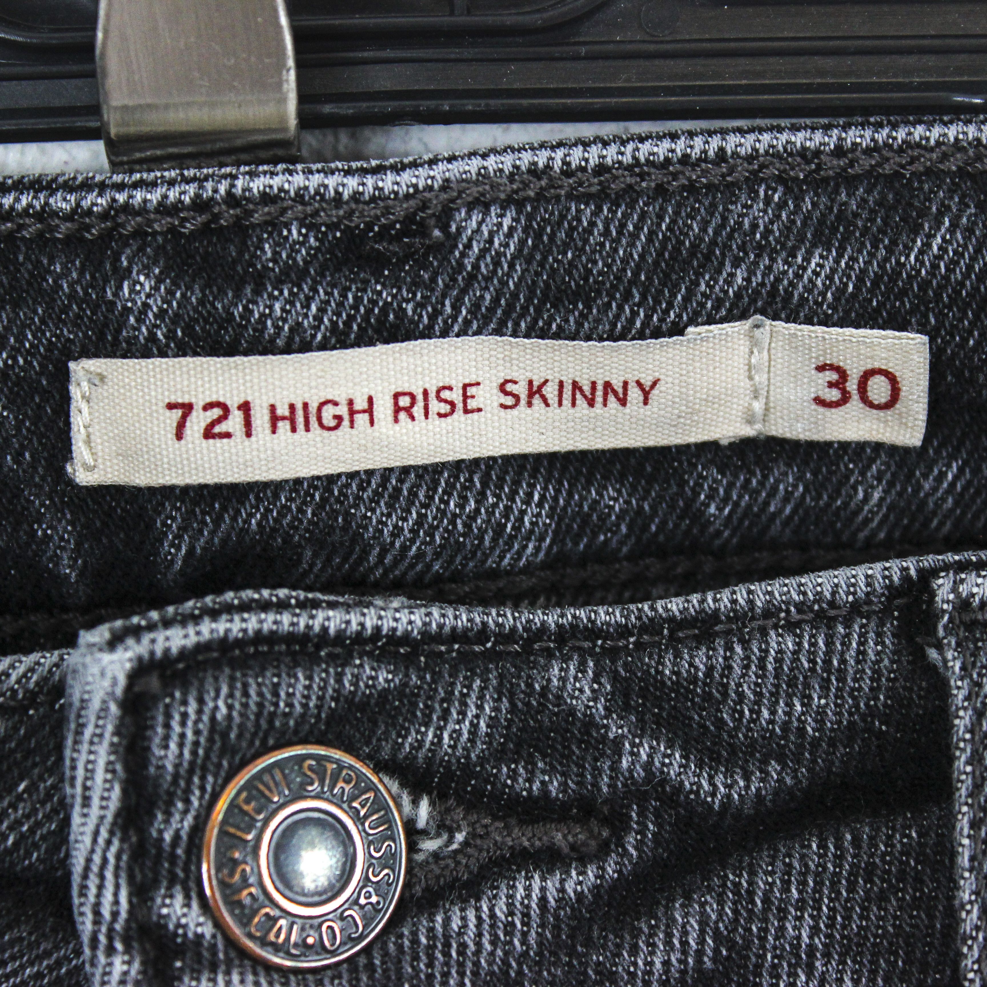 Levi's 721 High Rise Skinny Women W30 L30 Jeans Denim Pants Trouser Size 30" / US 8 / IT 44 - 5 Thumbnail