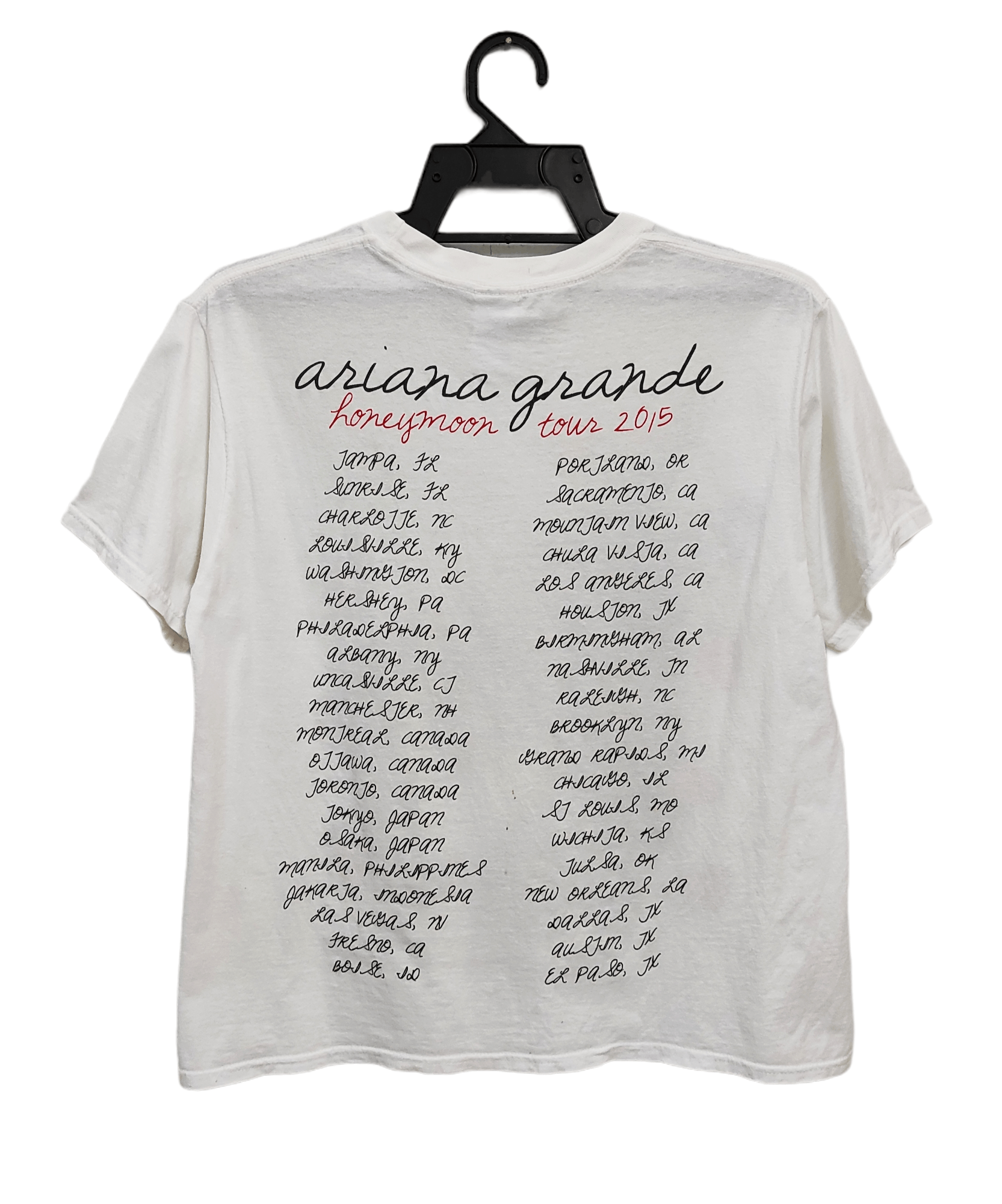 Band Tees 2015 Ariana Grande Honeymoon Tour tee Size S / US 4 / IT 40 - 2 Thumbnail