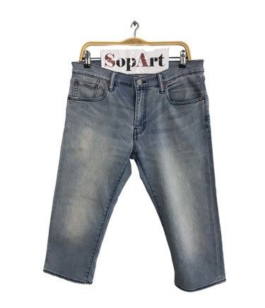 Levi's × Vintage Vintage Levis Short Pants Light Wash Distressed Style Size US 34 / EU 50 - 1 Thumbnail
