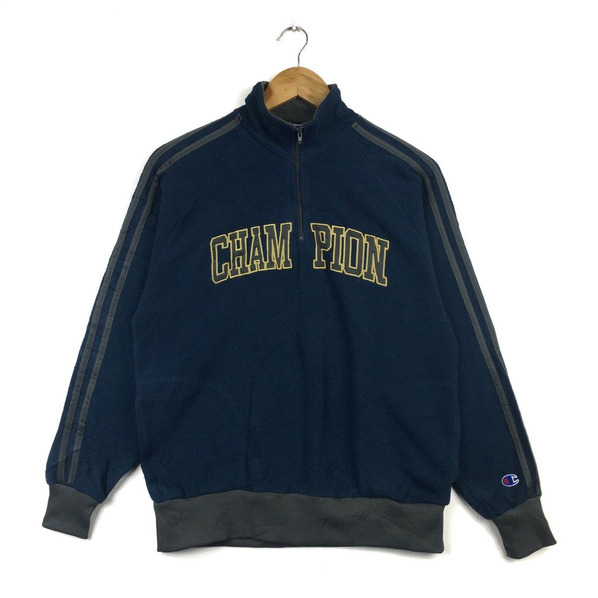 Champion Vintage Champion Spellout Fleece Jacket Size US M / EU 48-50 / 2 - 2 Thumbnail