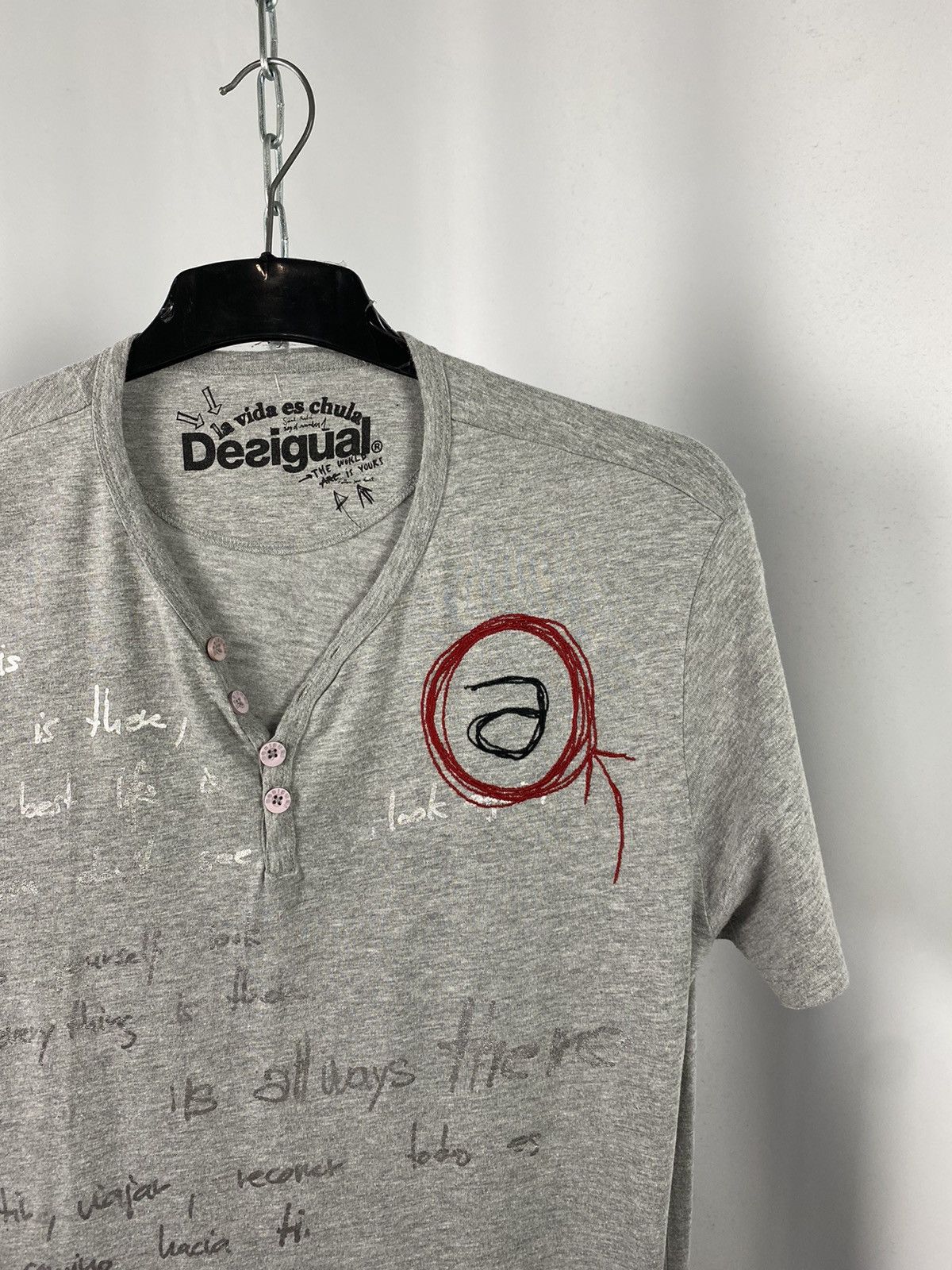 Desigual Desigual T-shirts designer streetwear gray size XL Size US XL / EU 56 / 4 - 2 Thumbnail