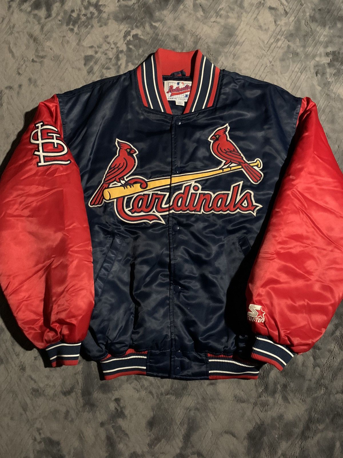 Starter on X: MLB Authentic #Starter Men's ST. Louis Cardinals Satin Jacket   / X