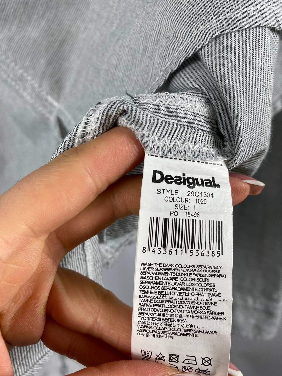 Desigual Desigual shirts gray long sleeve size L Size US L / EU 52-54 / 3 - 4 Thumbnail