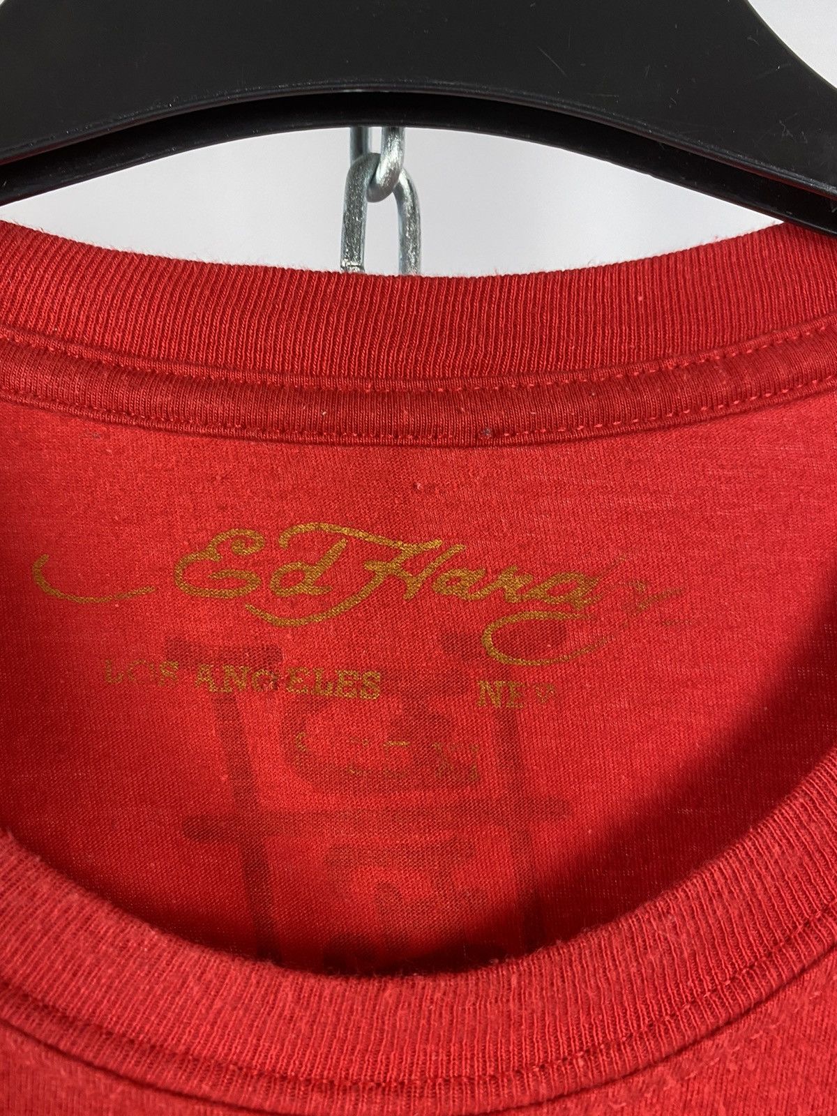 Ed Hardy Ed Hardy big logo red T-shirts size XL Size US XL / EU 56 / 4 - 4 Thumbnail