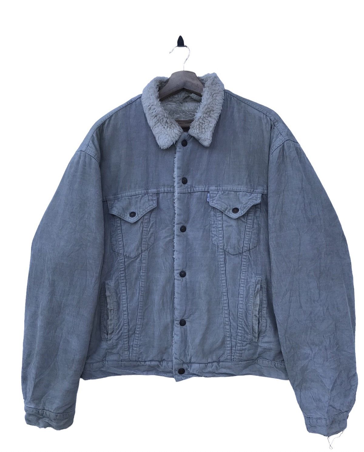 Levi's Rare 90s Vintage Levi’s 71500 Sherpa Trucker Jacket Size US L / EU 52-54 / 3 - 1 Thumbnail
