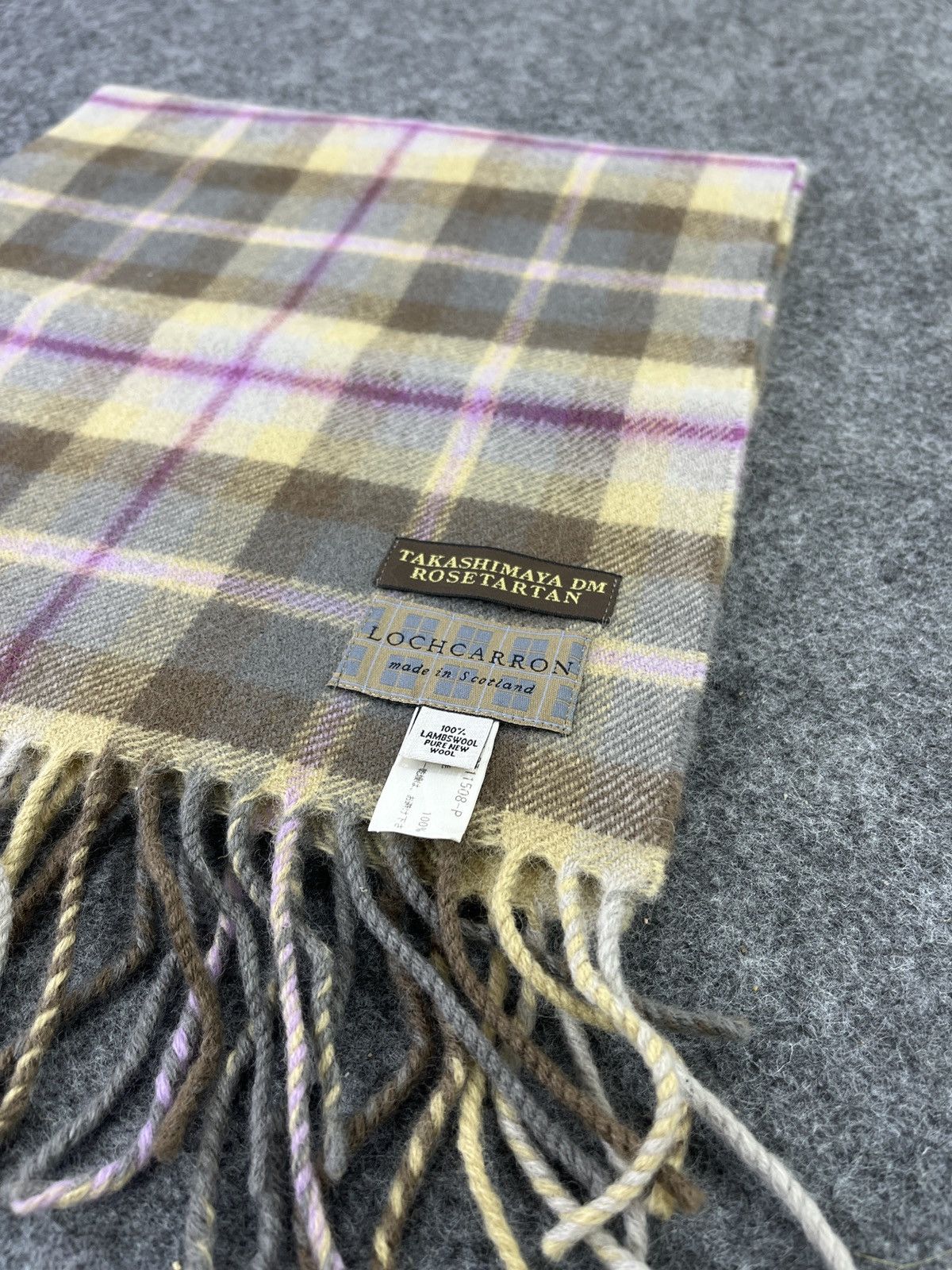 Japanese Brand Lochcarron Tartan Scarf/Muffler/Neckwear - T042 Size ONE SIZE - 4 Thumbnail