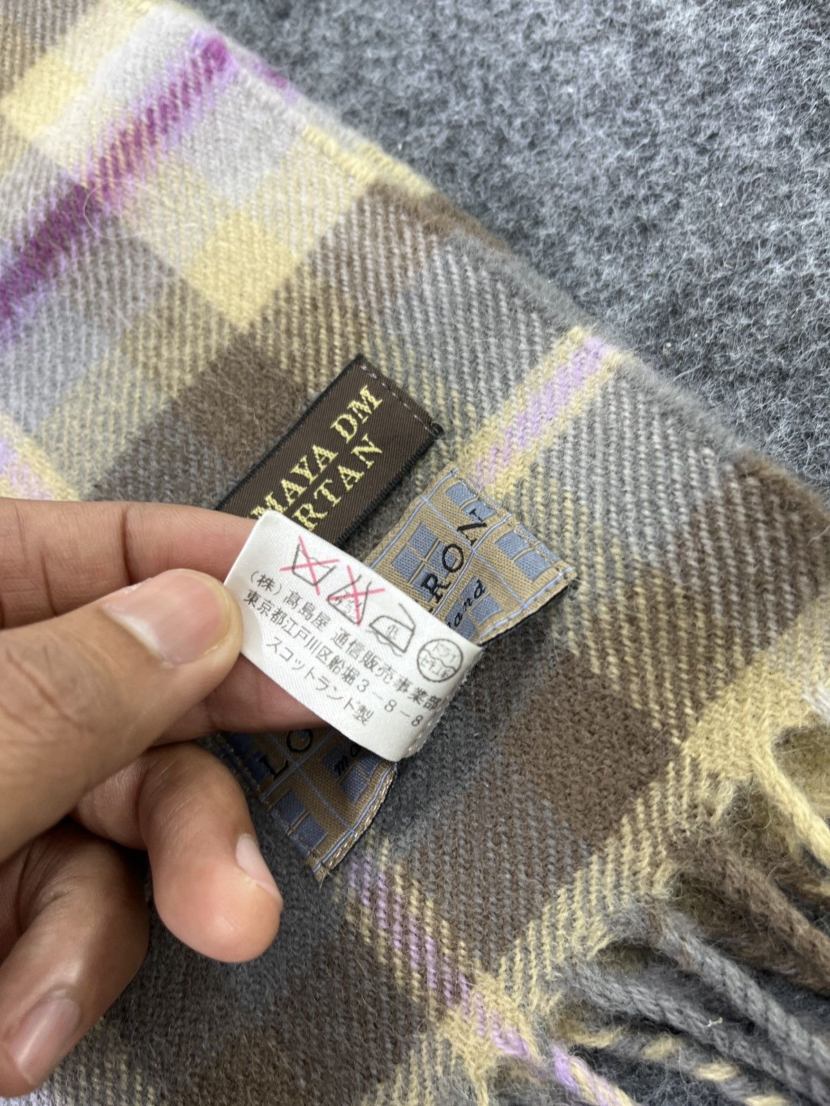 Japanese Brand Lochcarron Tartan Scarf/Muffler/Neckwear - T042 Size ONE SIZE - 6 Thumbnail