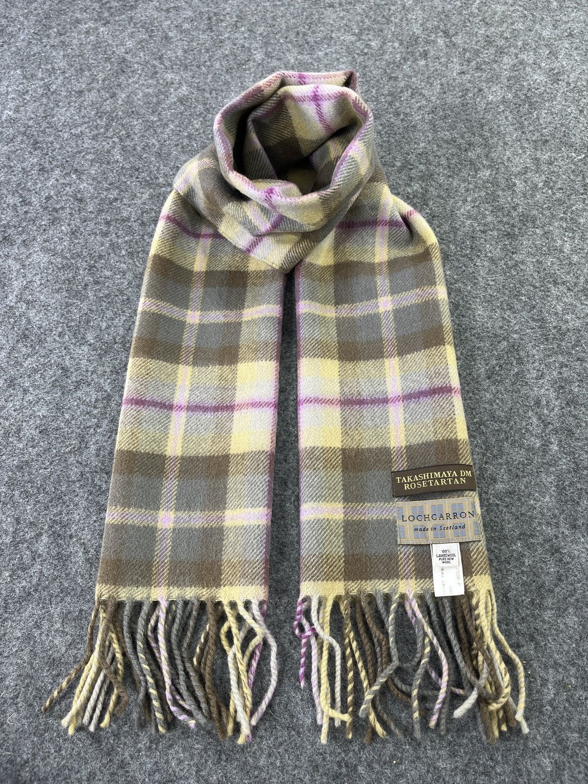 Japanese Brand Lochcarron Tartan Scarf/Muffler/Neckwear - T042 Size ONE SIZE - 9 Thumbnail