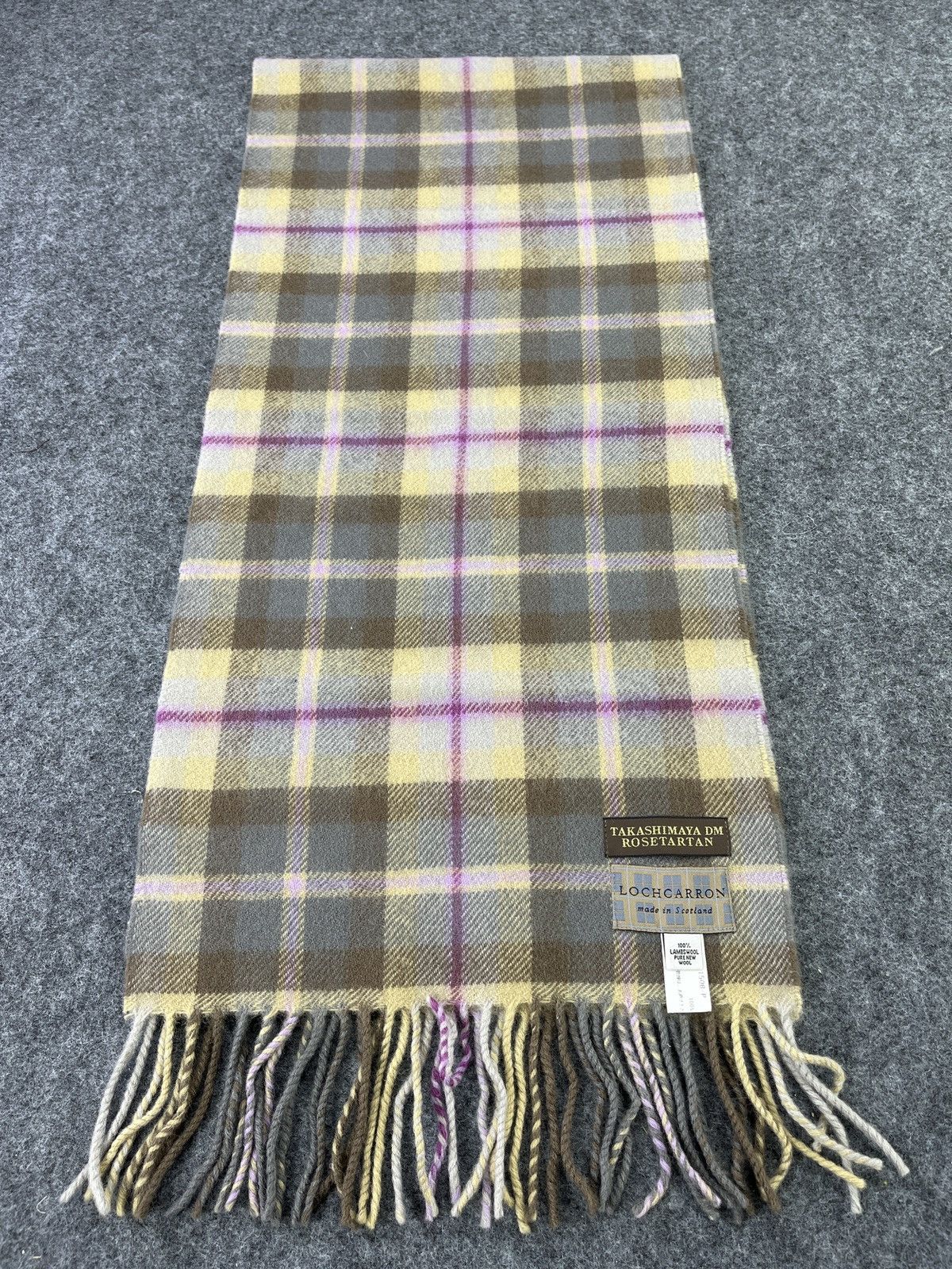 Japanese Brand Lochcarron Tartan Scarf/Muffler/Neckwear - T042 Size ONE SIZE - 1 Thumbnail