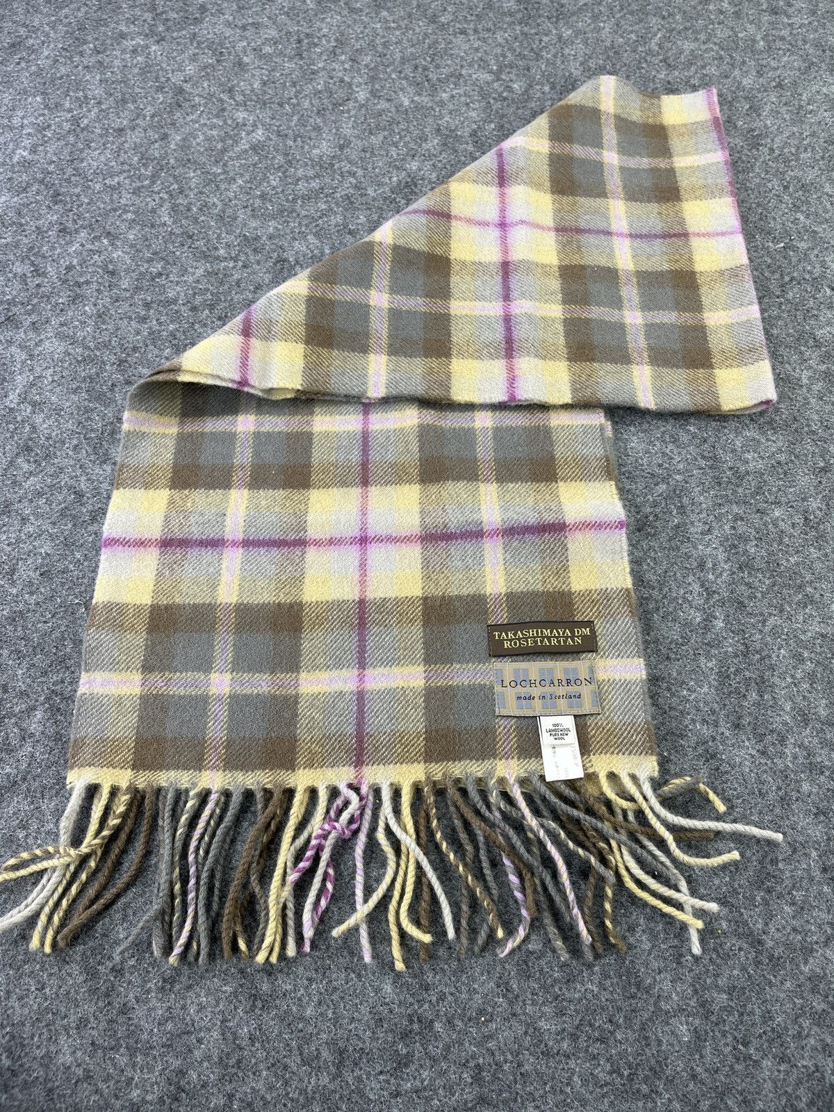 Japanese Brand Lochcarron Tartan Scarf/Muffler/Neckwear - T042 Size ONE SIZE - 3 Thumbnail