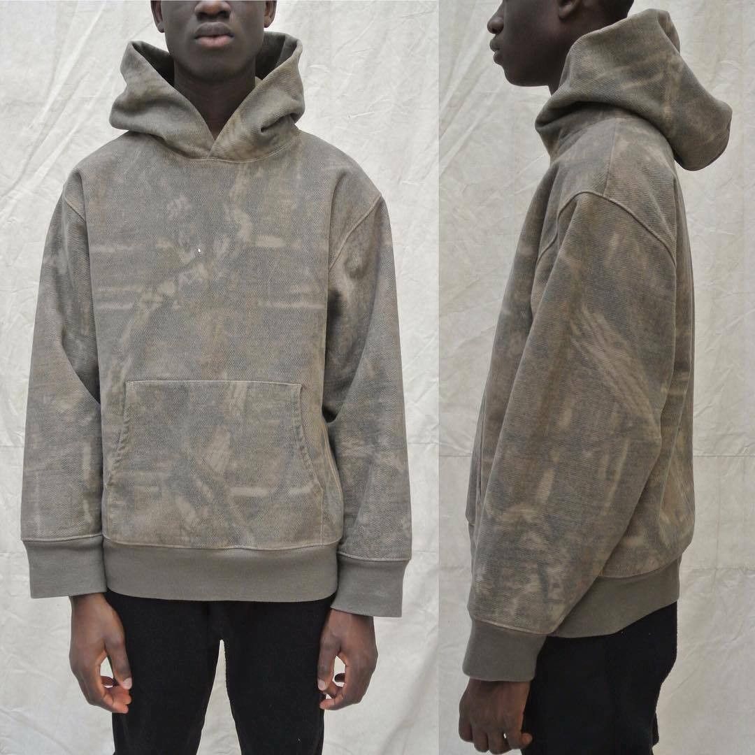 Image of Yeezy Season 3 Gray Camo Hoodie Size:xs in Grey, Men's