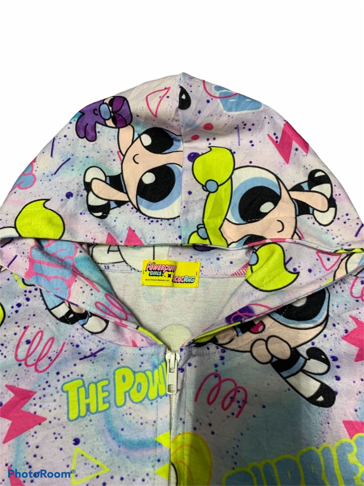 Anime × Cartoon Network × Vintage Powerpuff Girl Sweatshirt CN Cartoon American Animated TV Size US XL / EU 56 / 4 - 3 Thumbnail