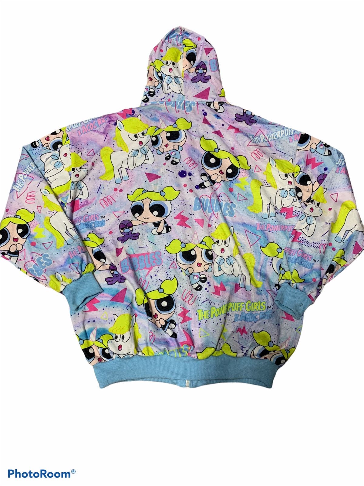 Anime × Cartoon Network × Vintage Powerpuff Girl Sweatshirt CN Cartoon American Animated TV Size US XL / EU 56 / 4 - 2 Thumbnail