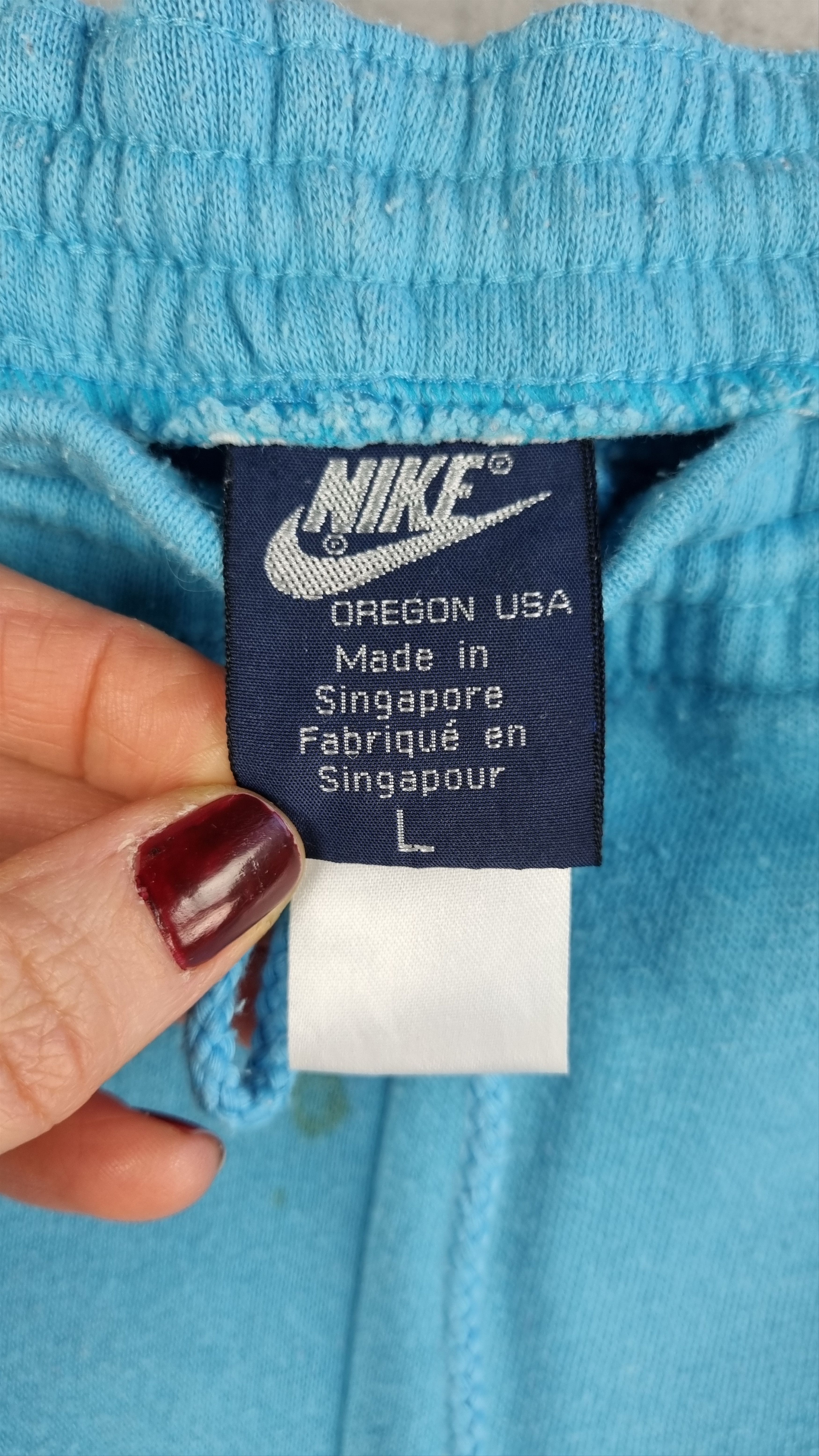 Nike × Vintage 80s Rare NIKE Oregon blue tag Vintage Joggers Size US 34 / EU 50 - 8 Thumbnail