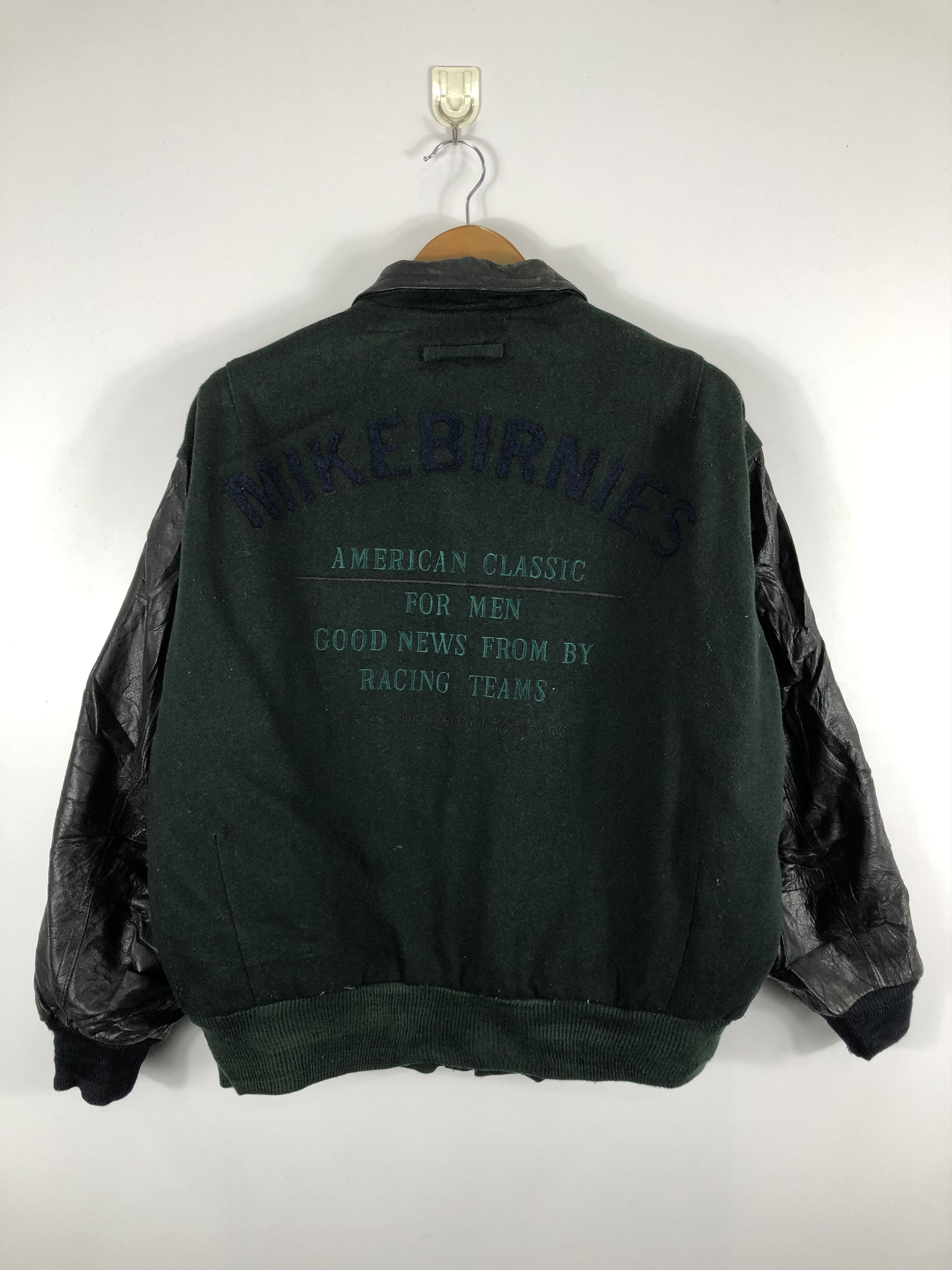 Vintage Vintage 80s US Air Force Varsity Jacket Leather Sleeve Size US L / EU 52-54 / 3 - 2 Thumbnail