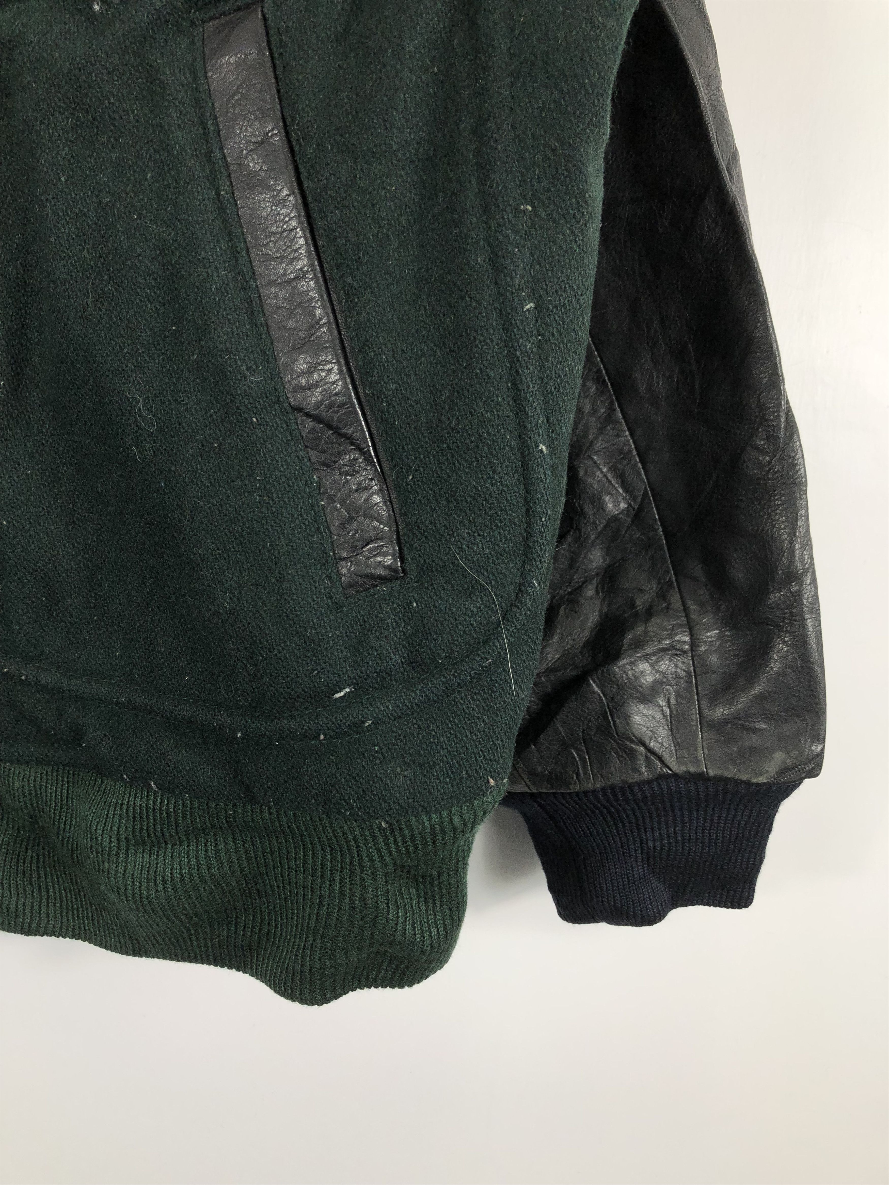 Vintage Vintage 80s US Air Force Varsity Jacket Leather Sleeve Size US L / EU 52-54 / 3 - 7 Thumbnail