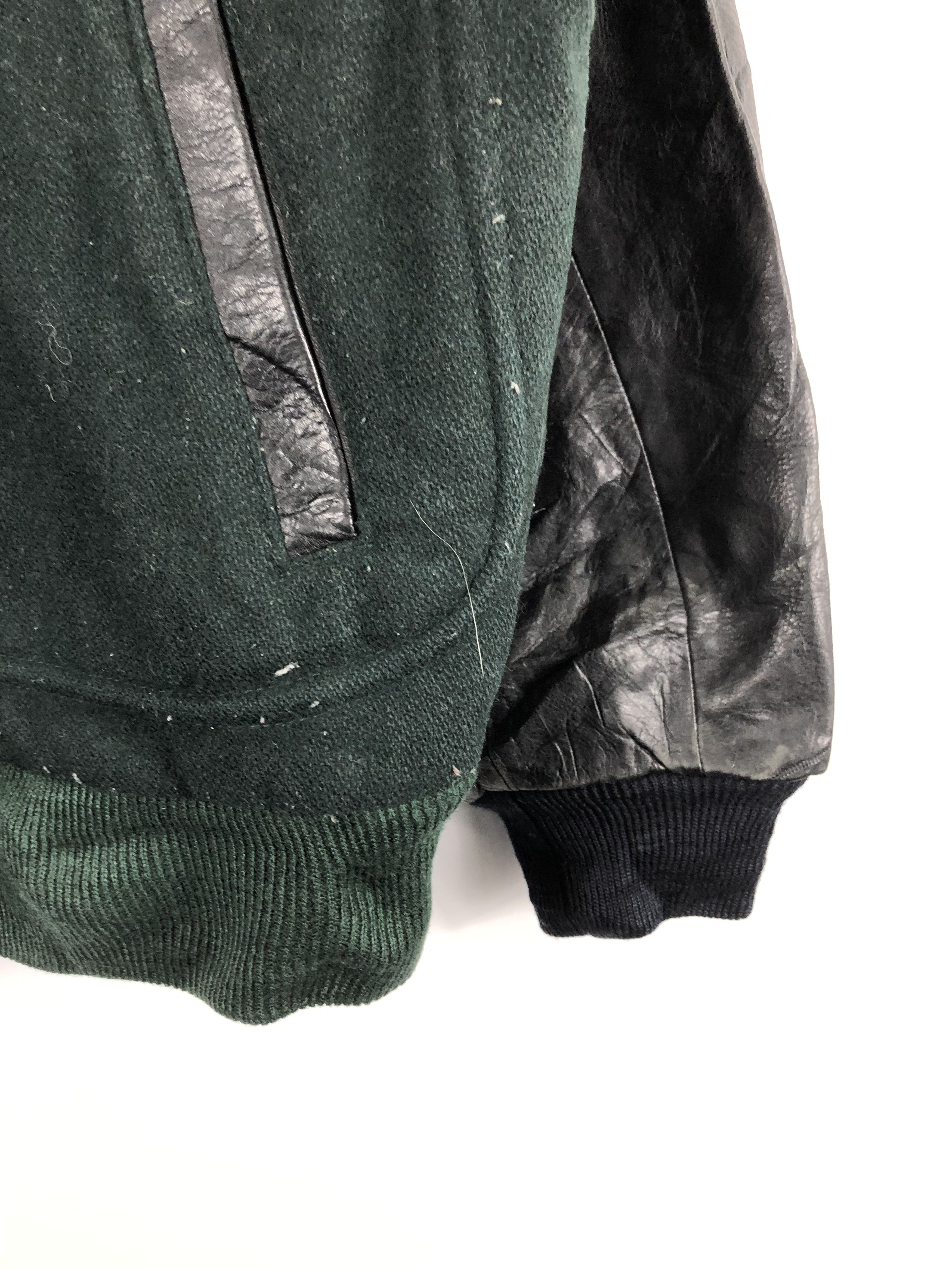 Vintage Vintage 80s US Air Force Varsity Jacket Leather Sleeve Size US L / EU 52-54 / 3 - 6 Thumbnail