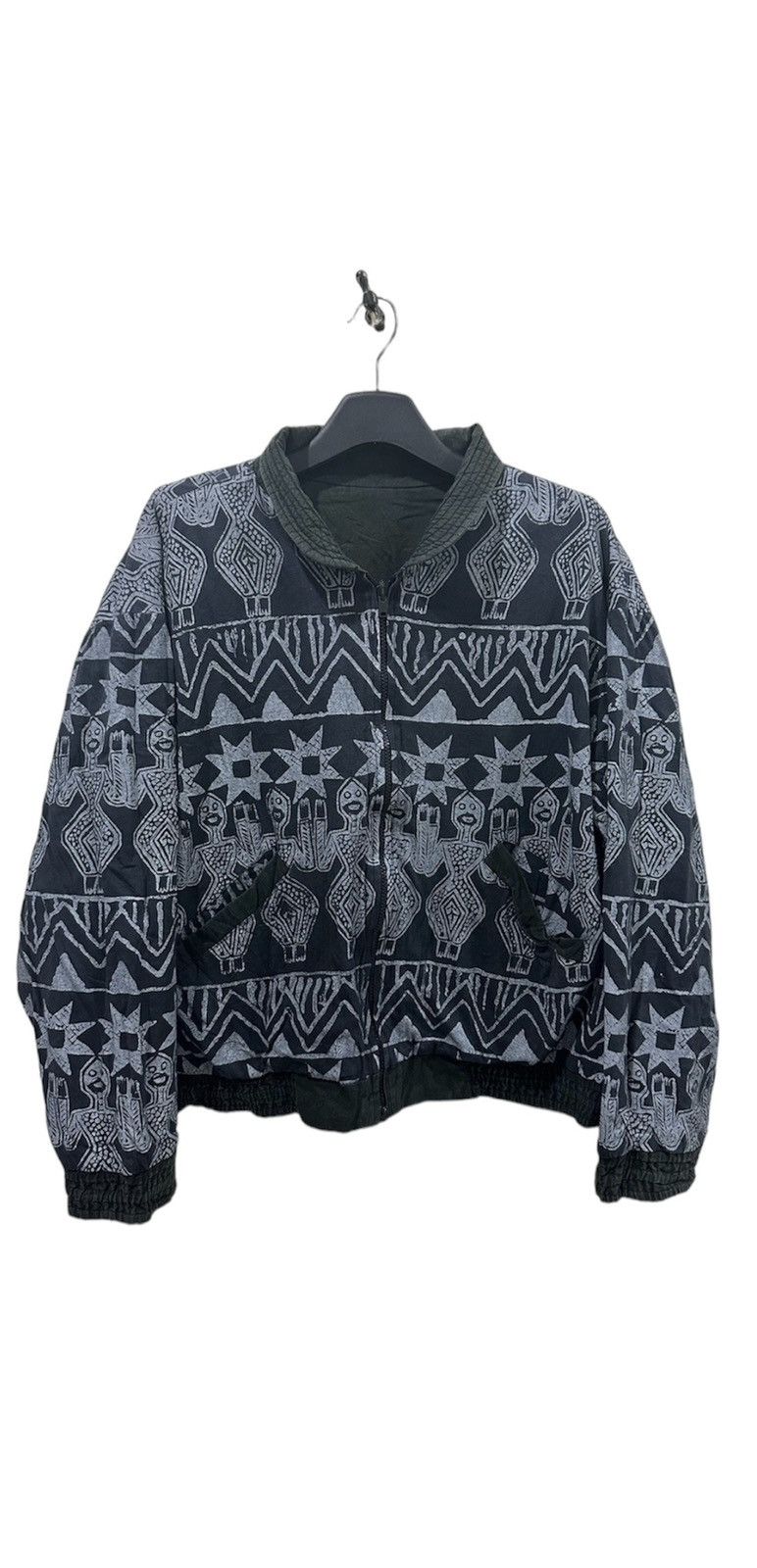 VTG Bali Apple Aztec Batik Reversible Jacket