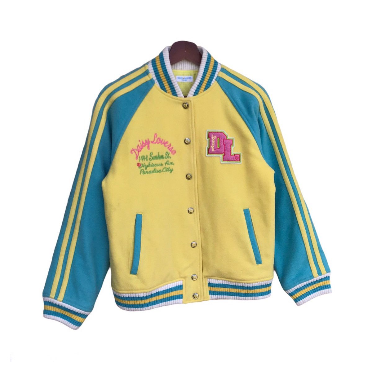 Japanese Brand Daisy Lovers varsity wool jacket unisex Size L / US 10 / IT 46 - 2 Thumbnail