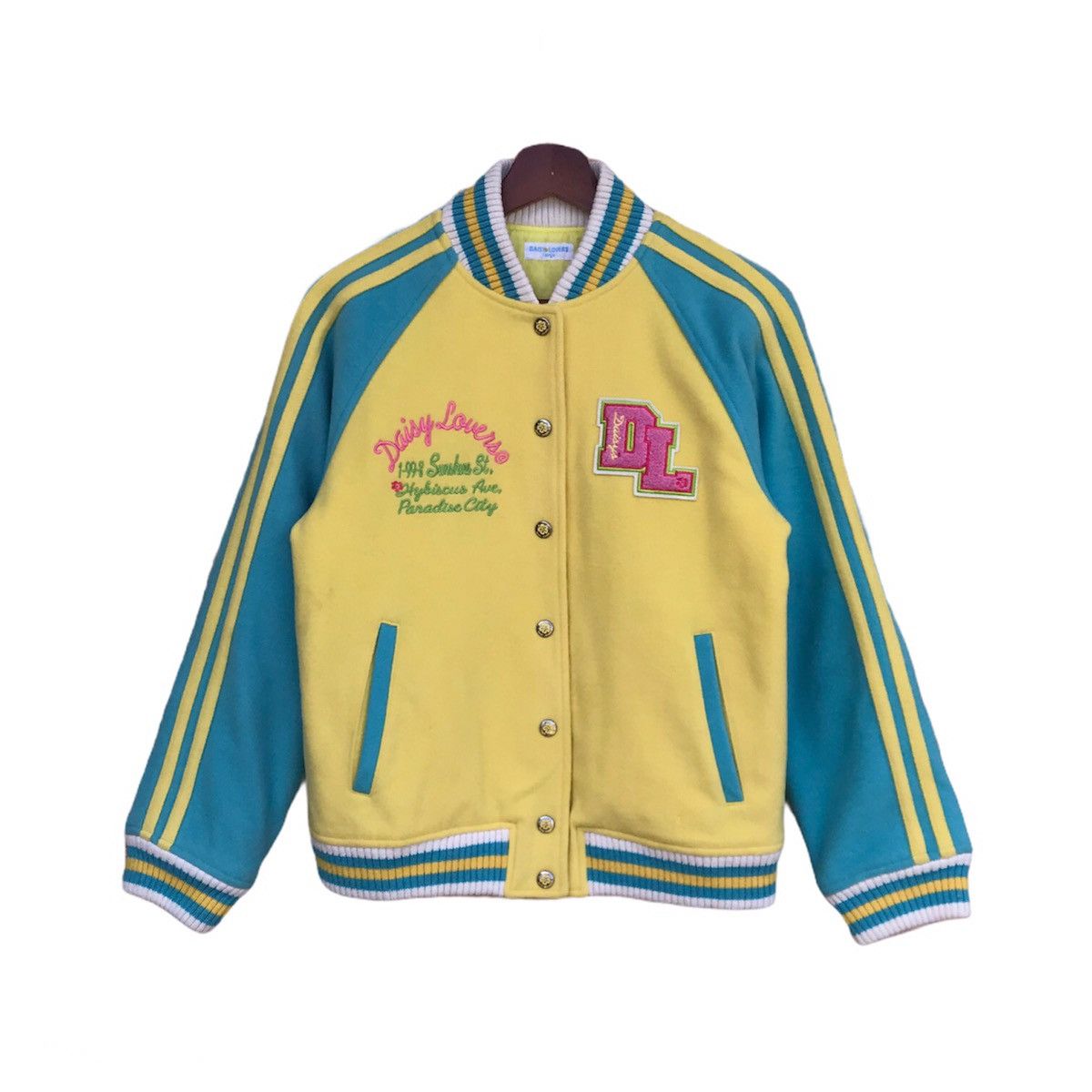 Japanese Brand Daisy Lovers varsity wool jacket unisex Size L / US 10 / IT 46 - 1 Thumbnail