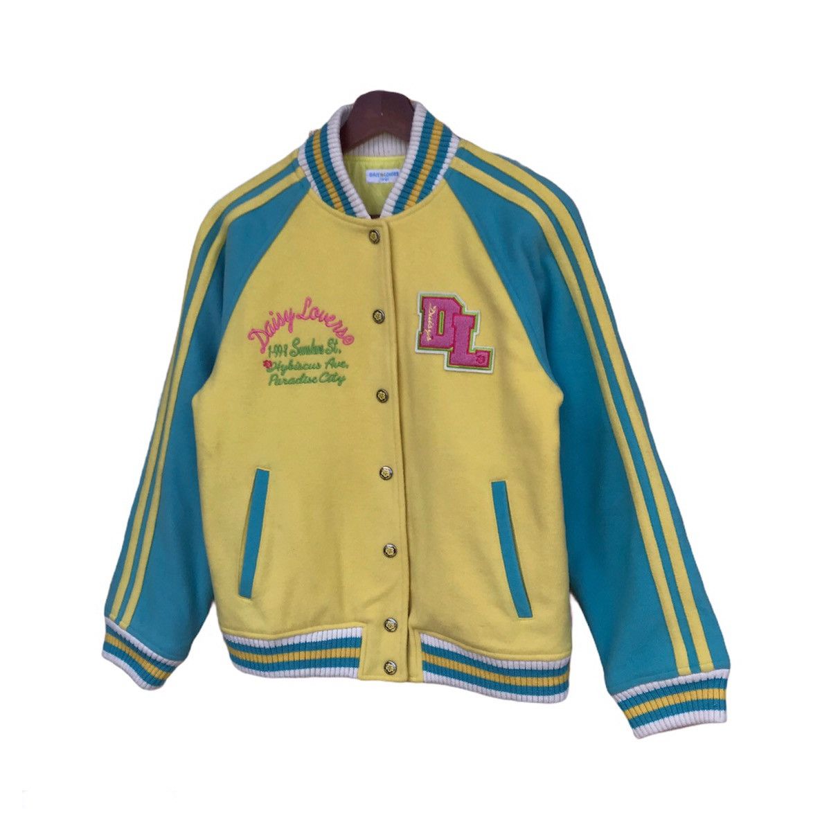 Japanese Brand Daisy Lovers varsity wool jacket unisex Size L / US 10 / IT 46 - 3 Thumbnail