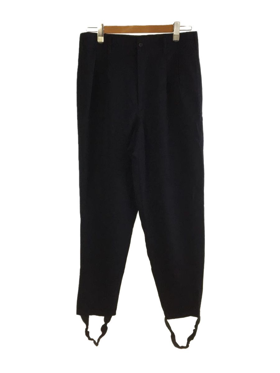 Casual Pants Black Tuck Slacks Tapered Wool
