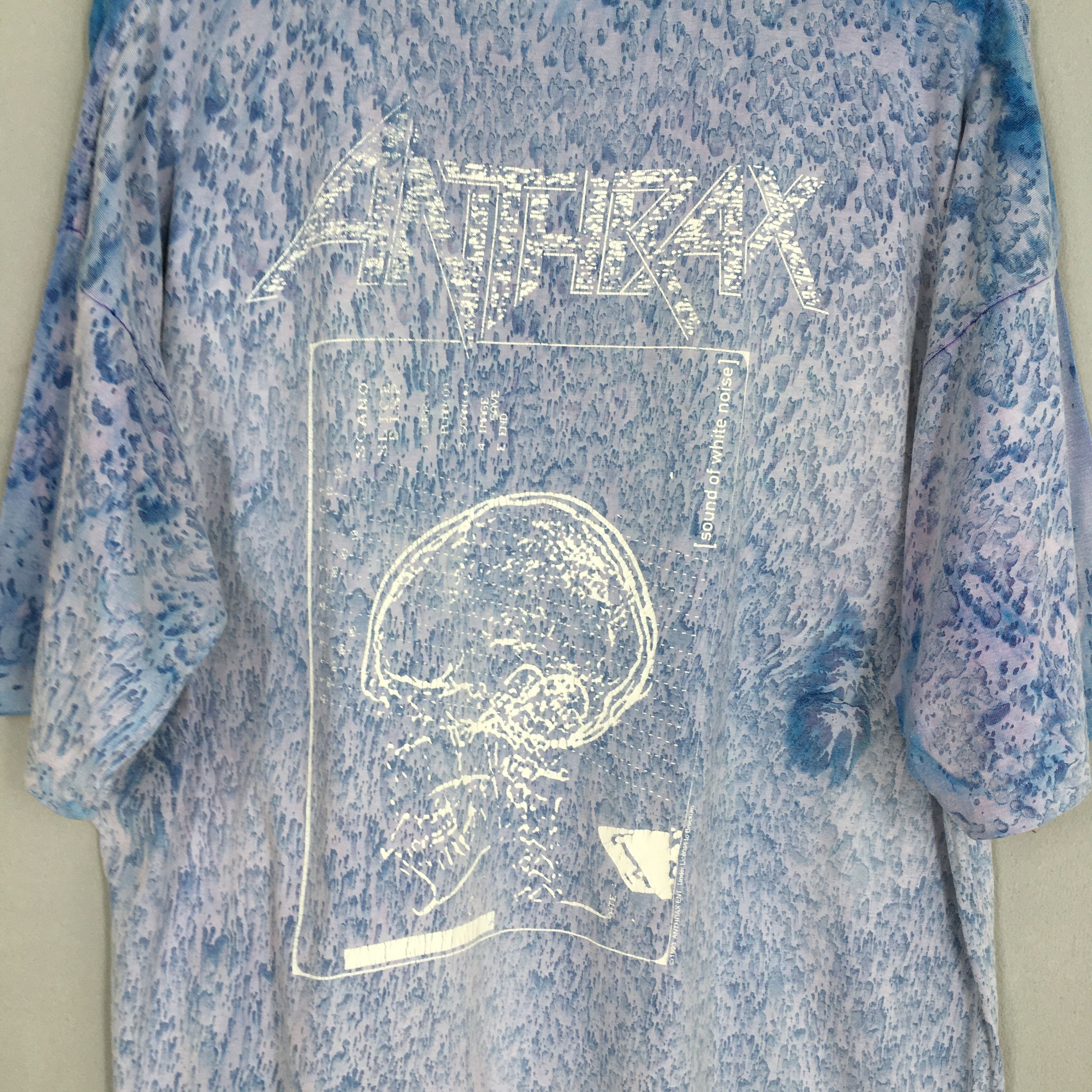 Band Tees × Thrasher Vintage 1993 Anthrax Sound of White Noise Tshirt XLarge Size US L / EU 52-54 / 3 - 5 Thumbnail