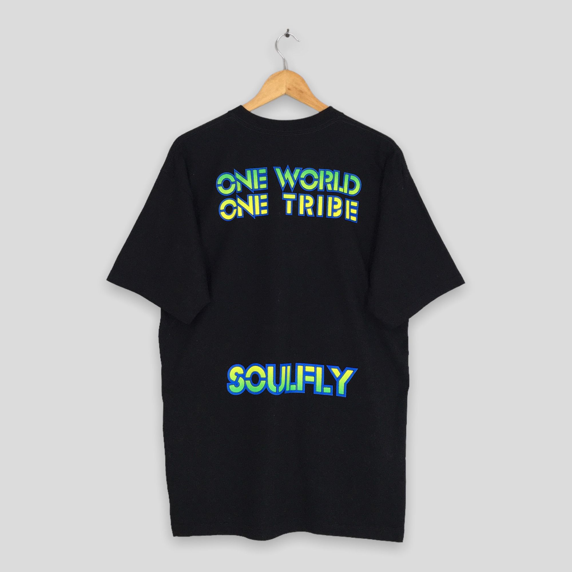 Band Tees × Vintage Vintage 1999 Soulfly Worldwide Tour T shirt XLarge Size US XL / EU 56 / 4 - 4 Thumbnail
