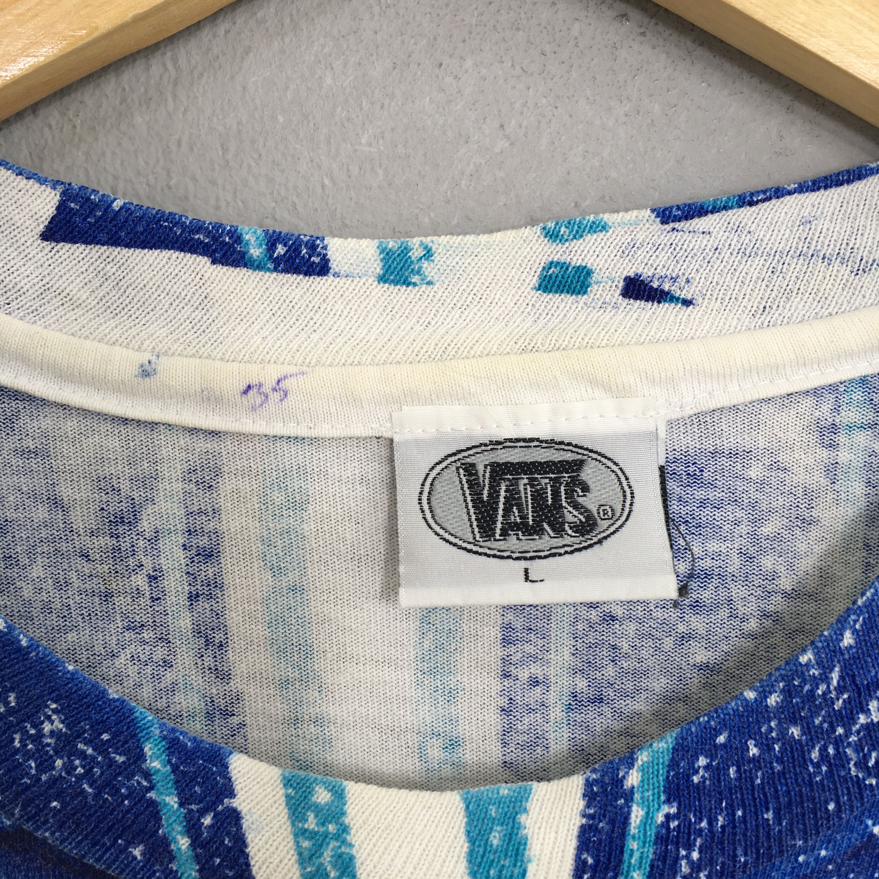 Vans × Vintage Vintage Vans Usa Stripes T shirt Medium Size US M / EU 48-50 / 2 - 3 Thumbnail