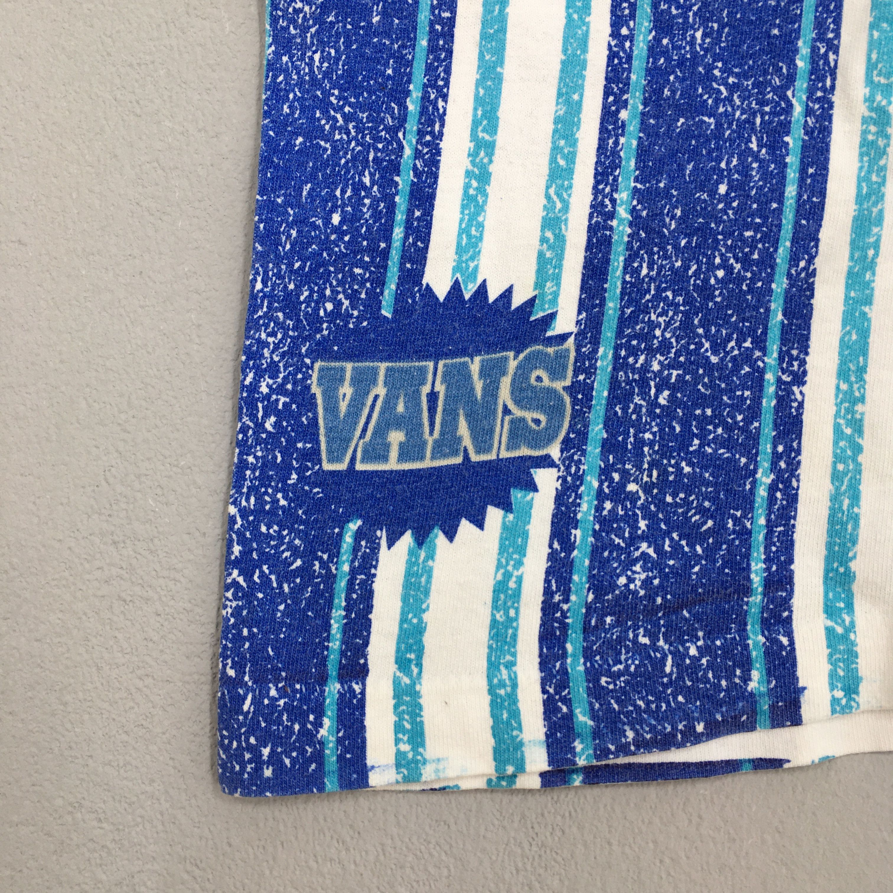 Vans × Vintage Vintage Vans Usa Stripes T shirt Medium Size US M / EU 48-50 / 2 - 4 Thumbnail
