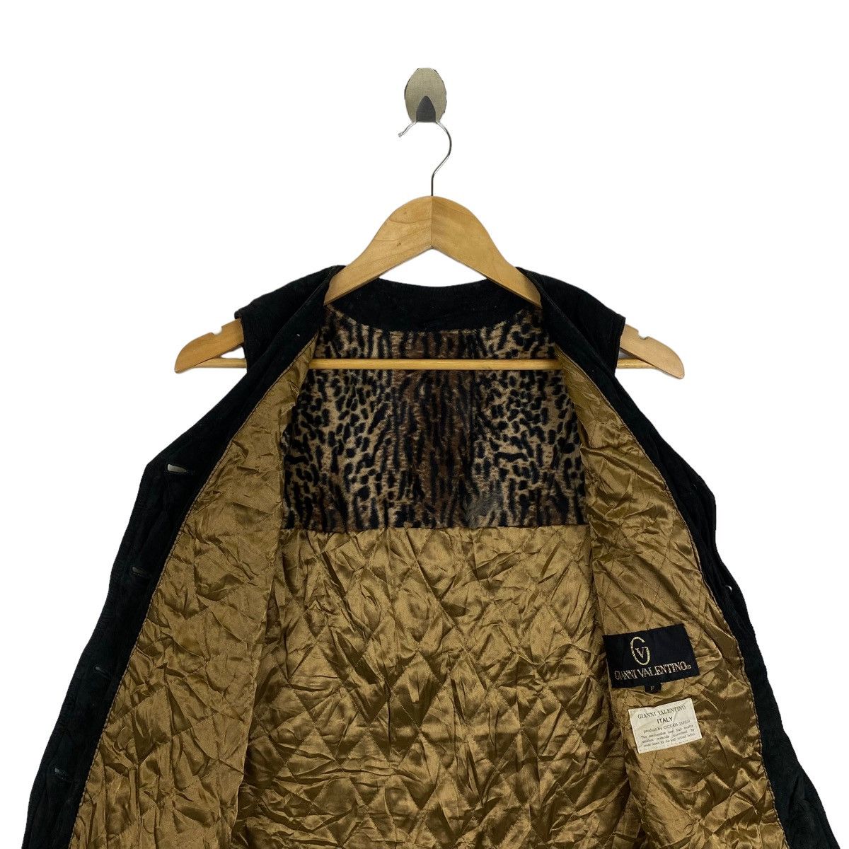 Gianni Valentino × Vintage Vintage GIANNI VALENTINO Suede Leather Vest Jacket Size S / US 4 / IT 40 - 6 Thumbnail