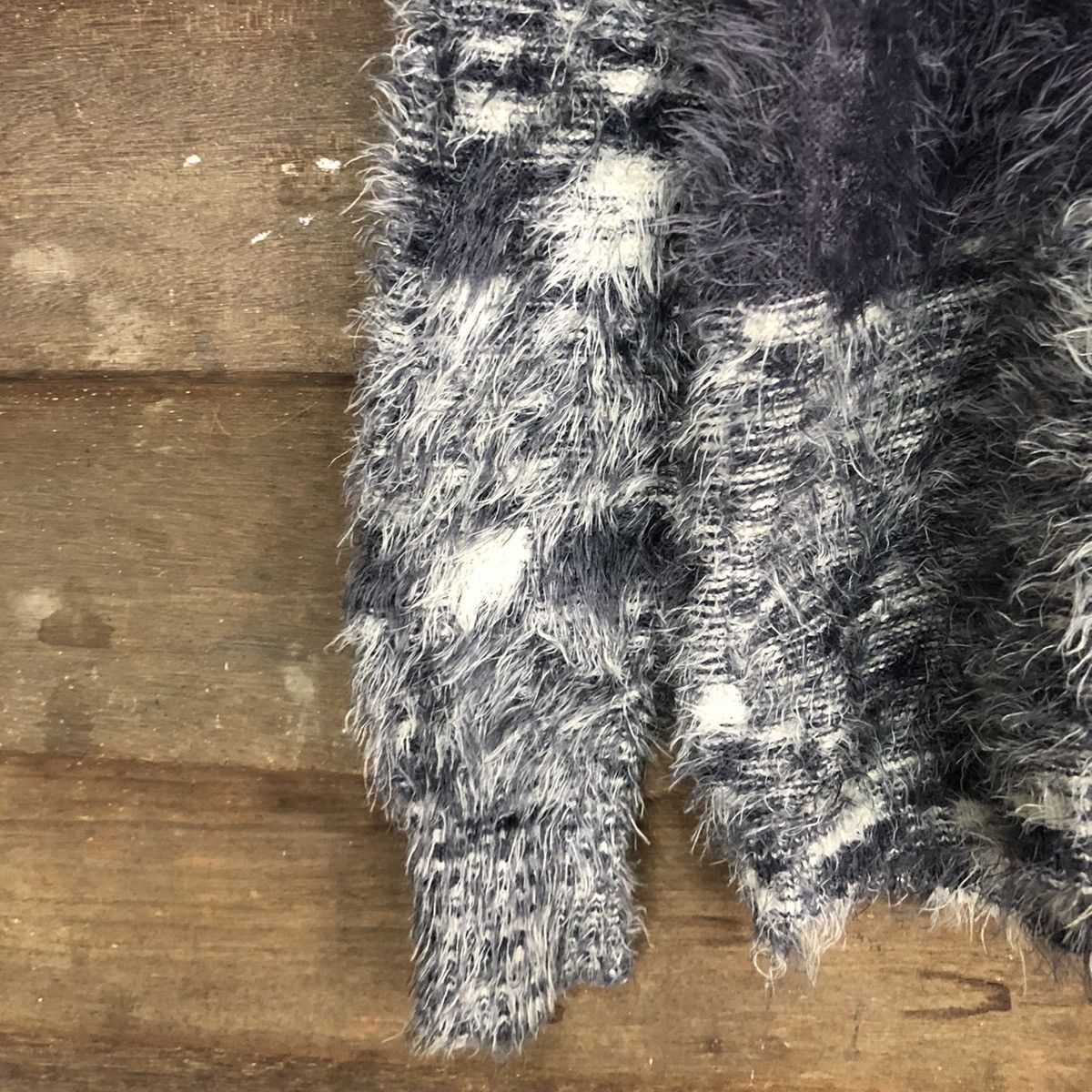 Homespun Knitwear × Japanese Brand Del Dahlia Grey Mohair Shag Shaggy fur Knitwear #c1039 Size M / US 6-8 / IT 42-44 - 6 Thumbnail