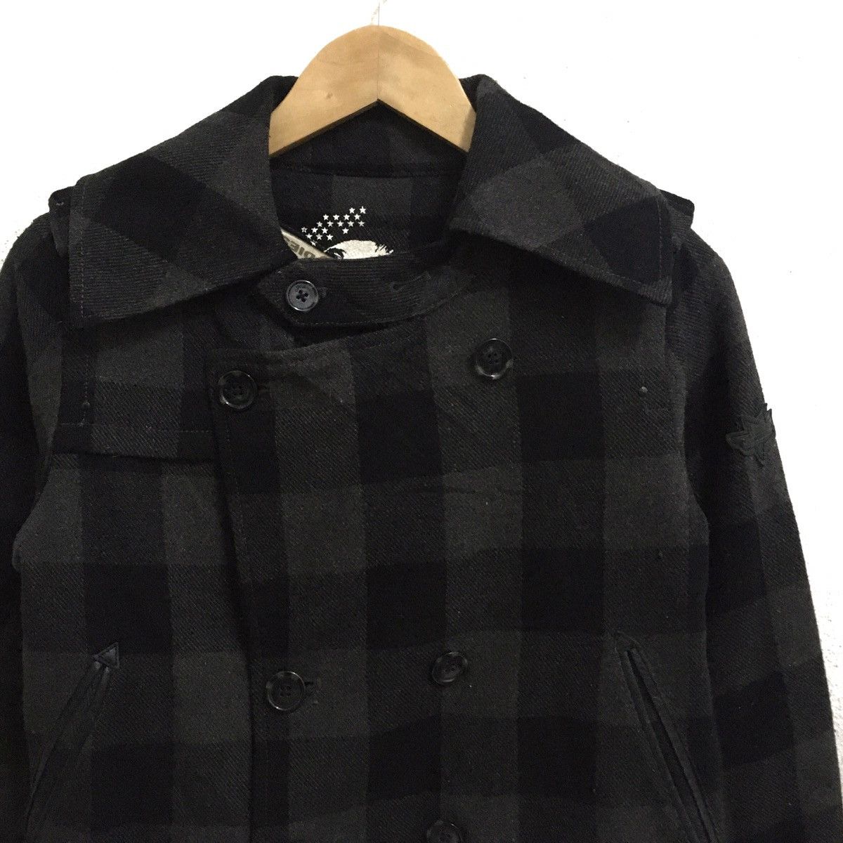 Diesel DIESEL Casual Sportswear Tartan Design Wool Peacoat Jacket Size US S / EU 44-46 / 1 - 5 Thumbnail