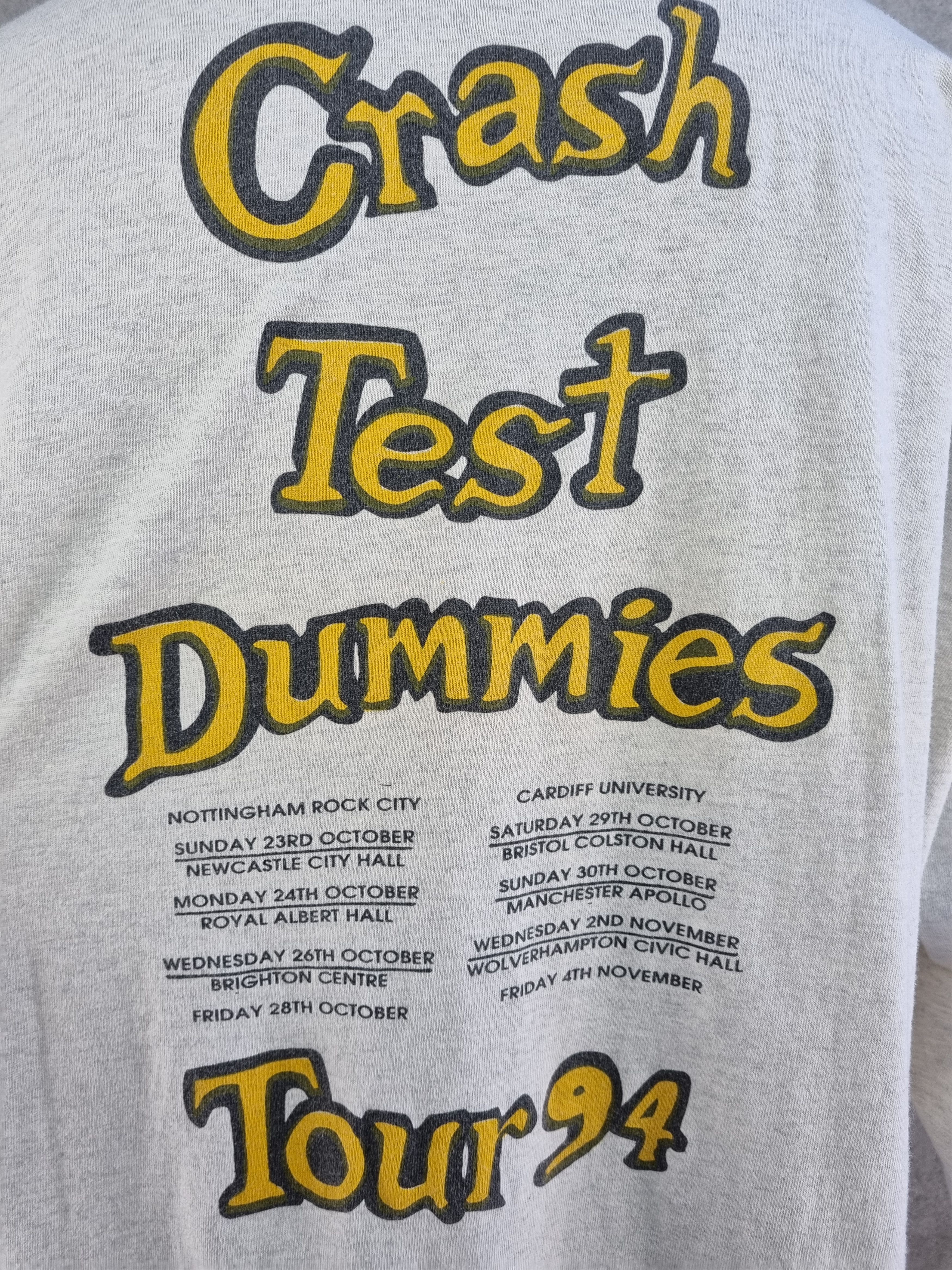 90s CRASH TEST DUMMIES Single Stitch Long Sleeve Tee shirt