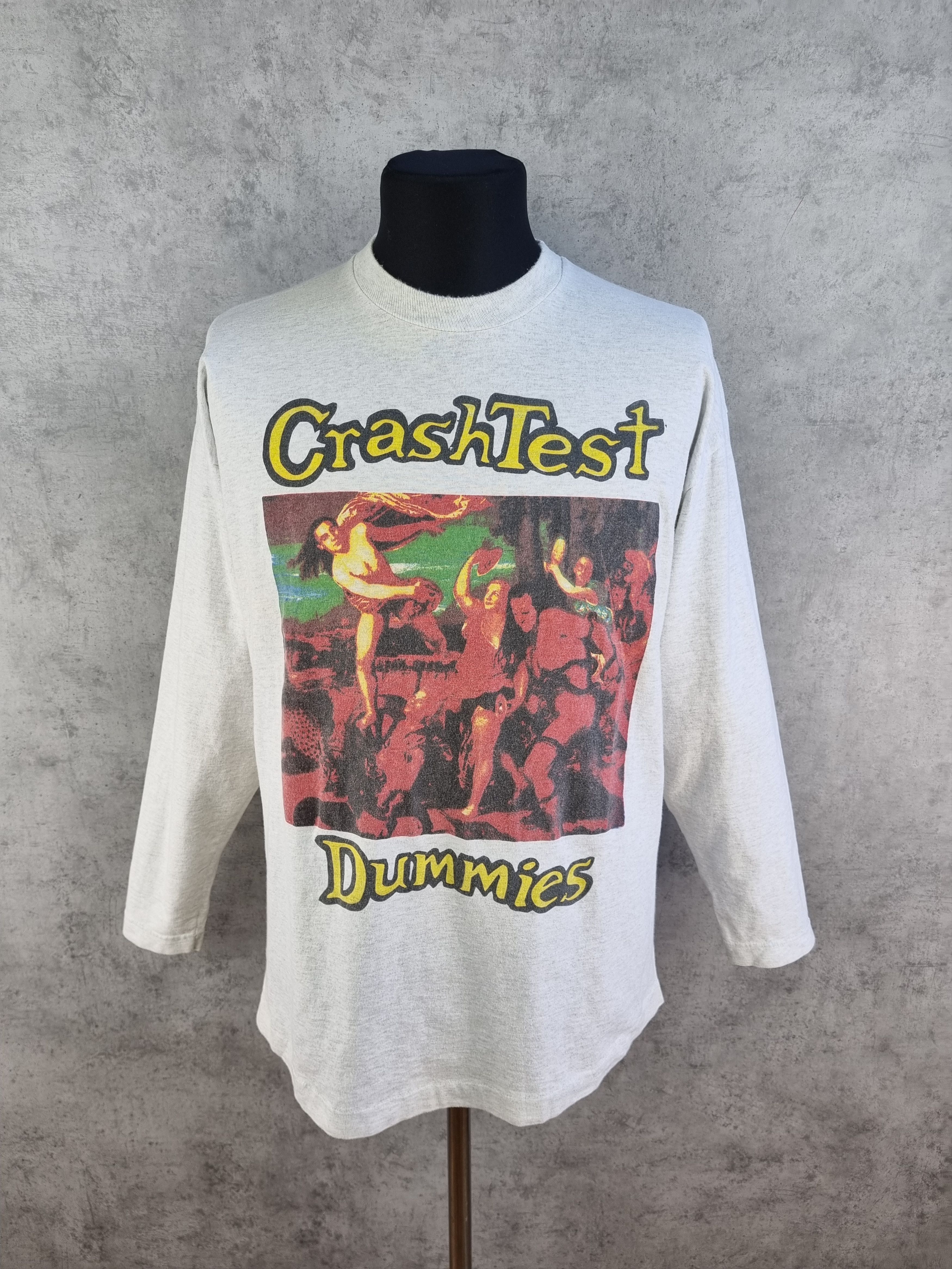 90s CRASH TEST DUMMIES Single Stitch Long Sleeve Tee shirt