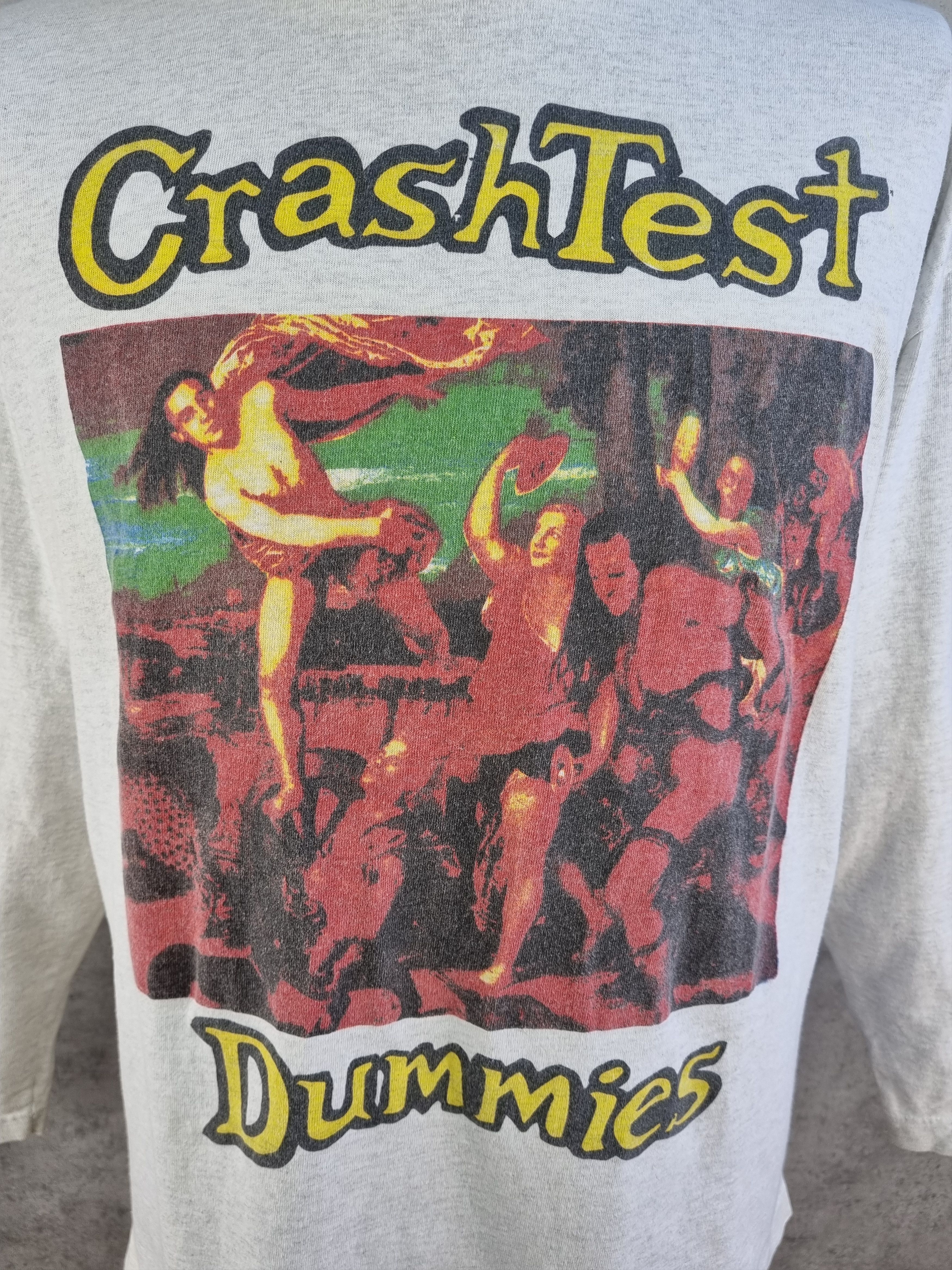 90s CRASH TEST DUMMIES Single Stitch Long Sleeve Tee shirt