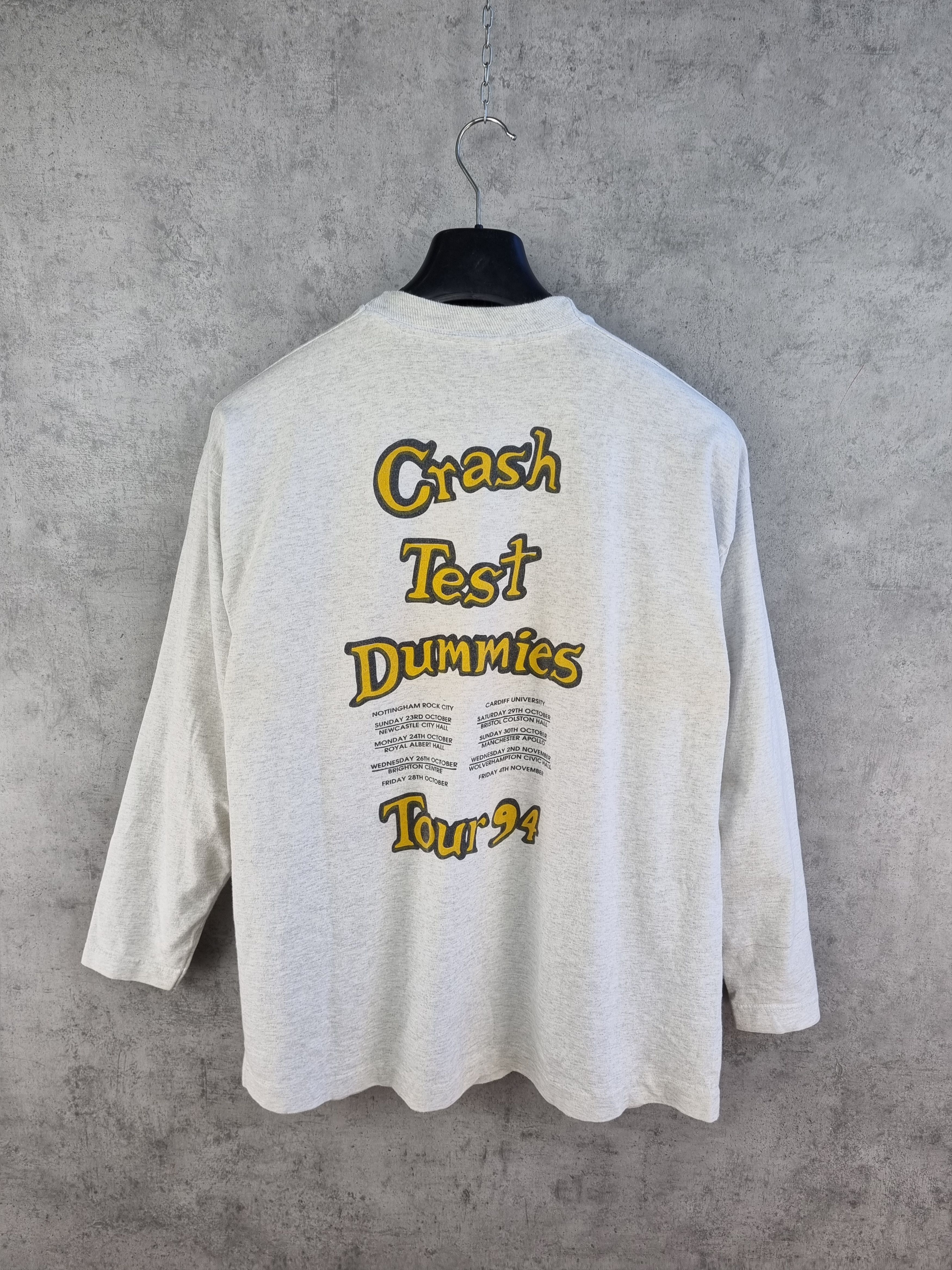 90s CRASH TEST DUMMIES Single Stitch Long Sleeve Tee shirt