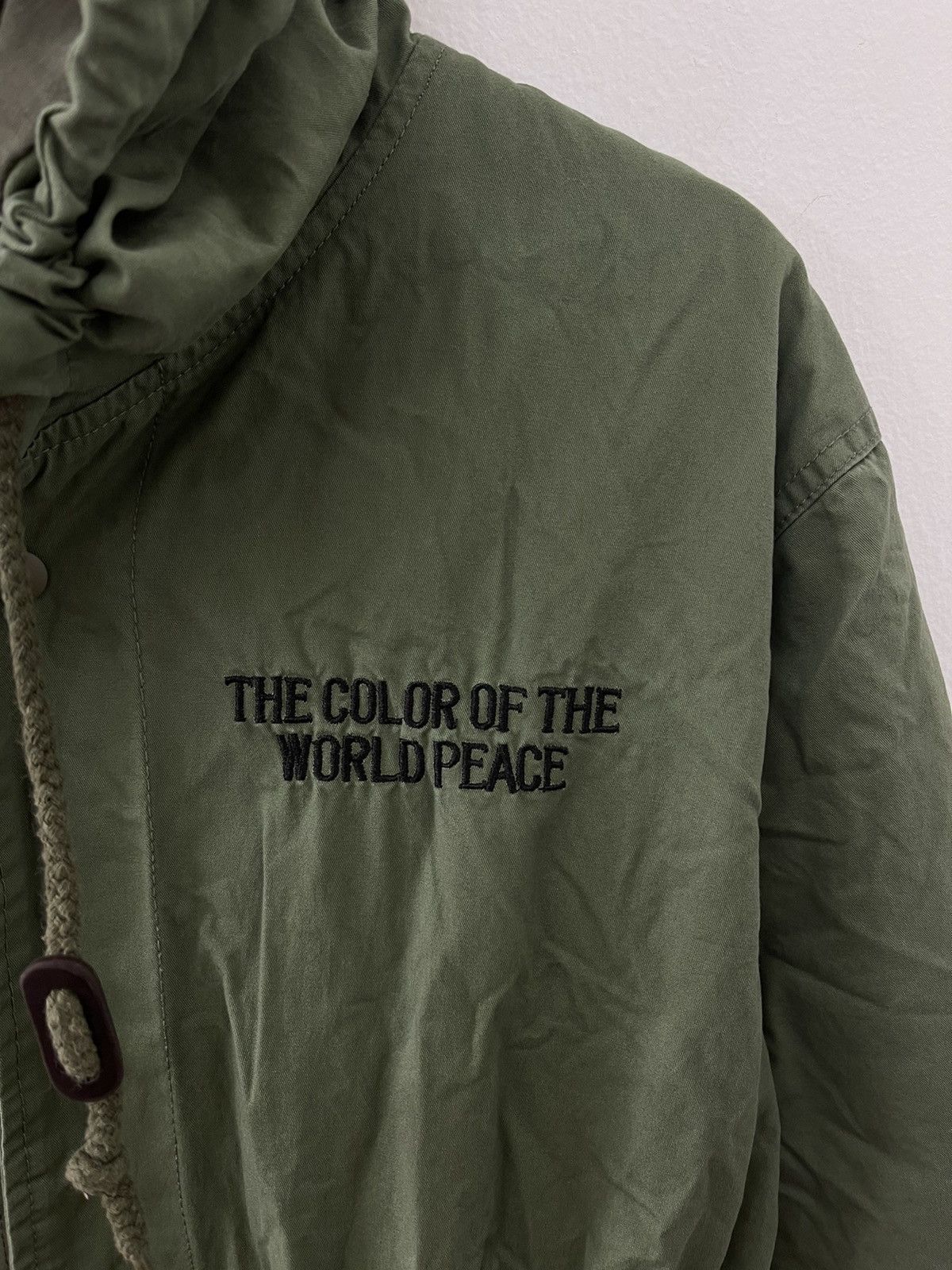 Japanese Brand × Vintage Vintage Our Lady Of Guedalupe Religion Big Logo Long Jacket Size US S / EU 44-46 / 1 - 6 Thumbnail