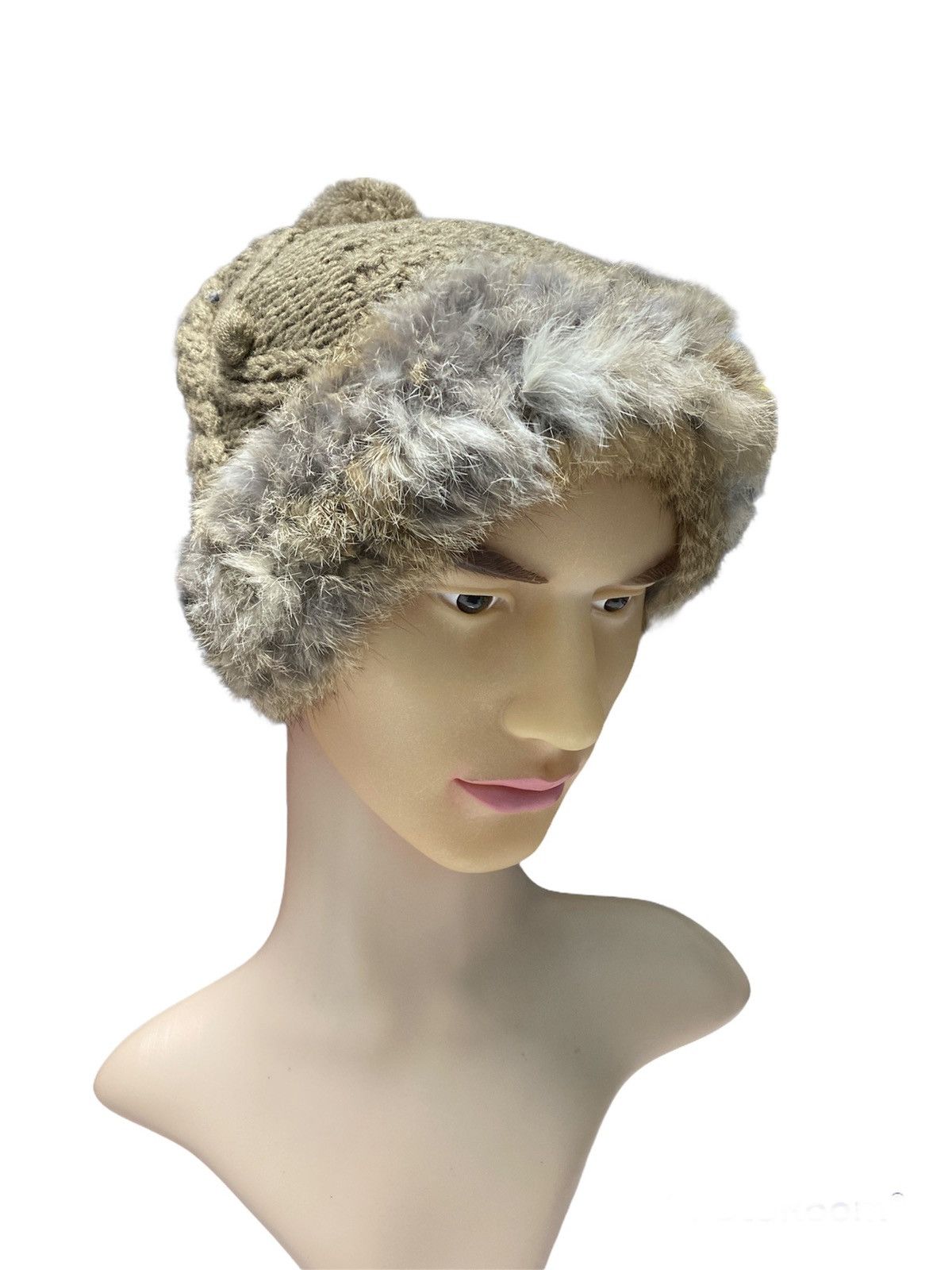 Japanese Brand MEMAR RABBIT HAIR WOOL BEANIE HAT / SNOW CAP Size ONE SIZE - 2 Thumbnail