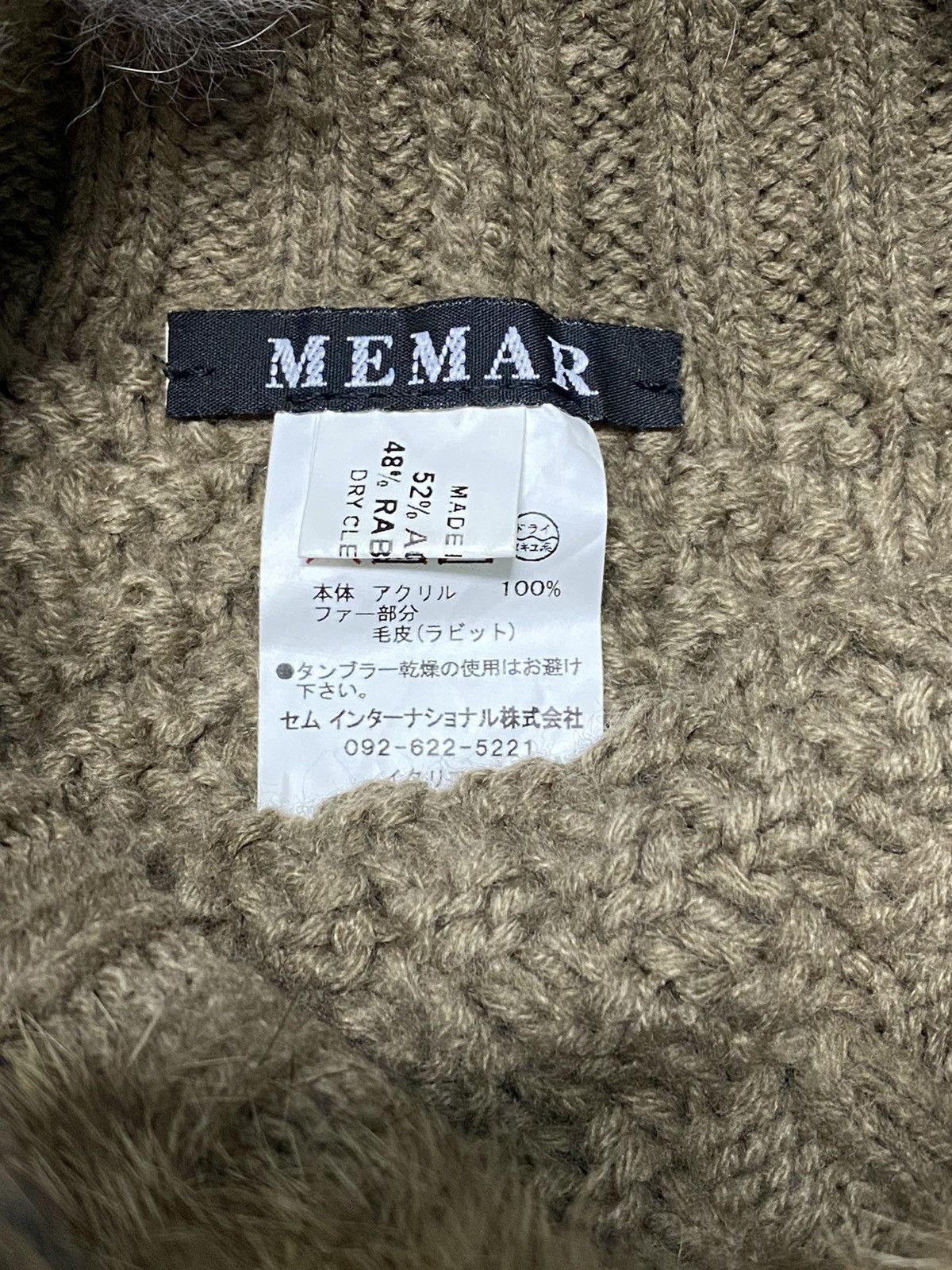 Japanese Brand MEMAR RABBIT HAIR WOOL BEANIE HAT / SNOW CAP Size ONE SIZE - 4 Thumbnail