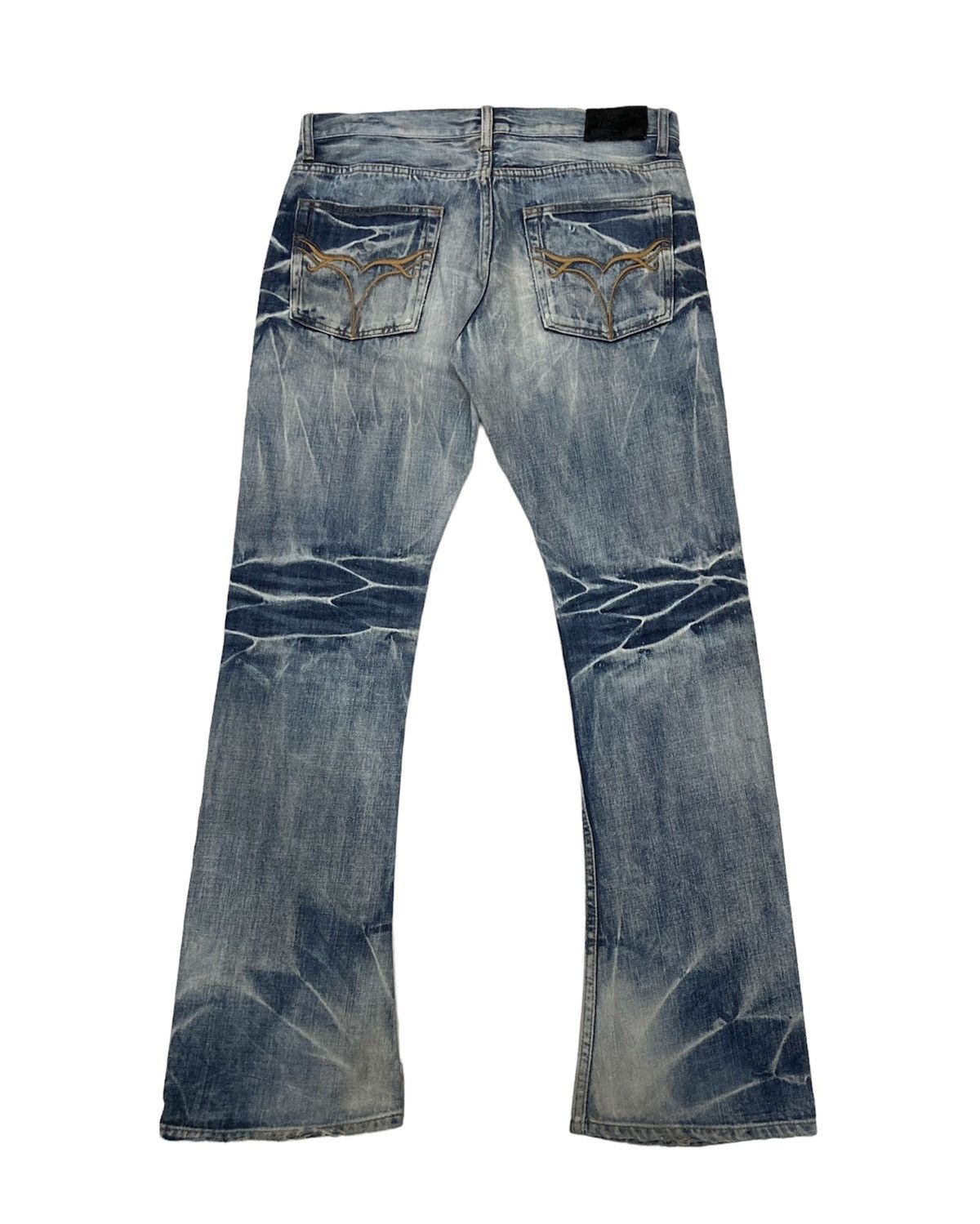 JACKROSE Very Rare Jackrose Rusty Flare Streetwear Denim Size US 33 - 13 Thumbnail