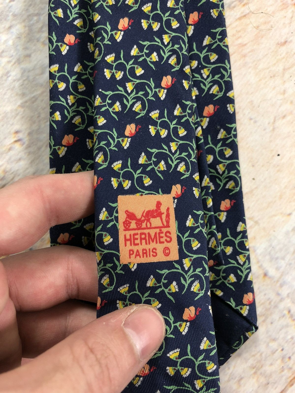 Hermes Hermes silk tie Size ONE SIZE - 2 Thumbnail