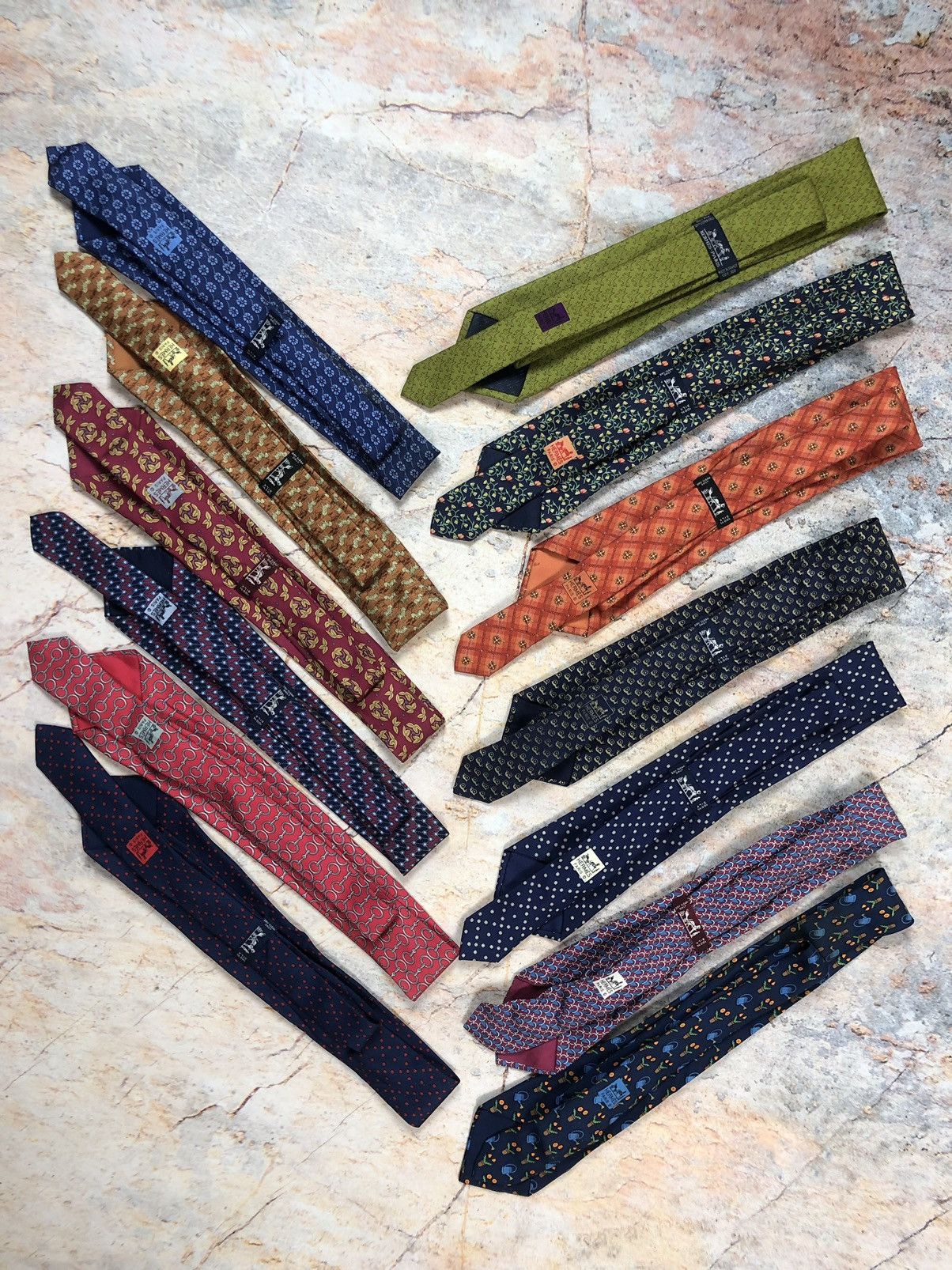Hermes Hermes silk tie Size ONE SIZE - 2 Thumbnail