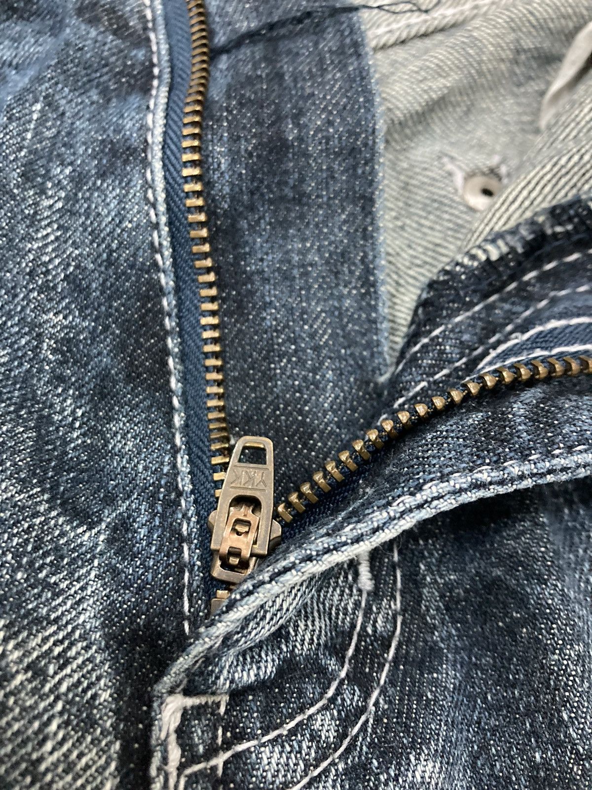 If Six Was Nine Rare Nylaus Distressed Rusty Flare Denim Size US 30 / EU 46 - 10 Thumbnail